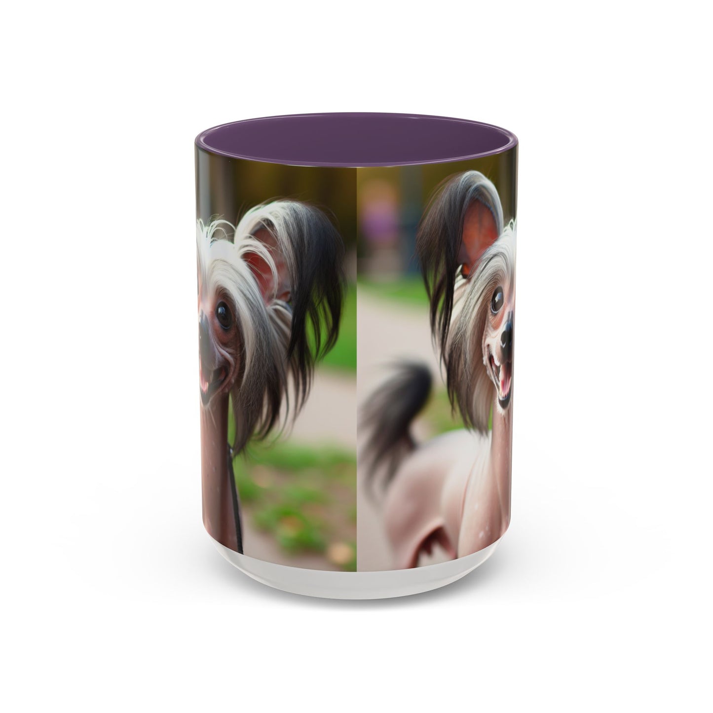 Chinese Crested Dog Accent Coffee Mug - Perfect Gift for Dog Lovers