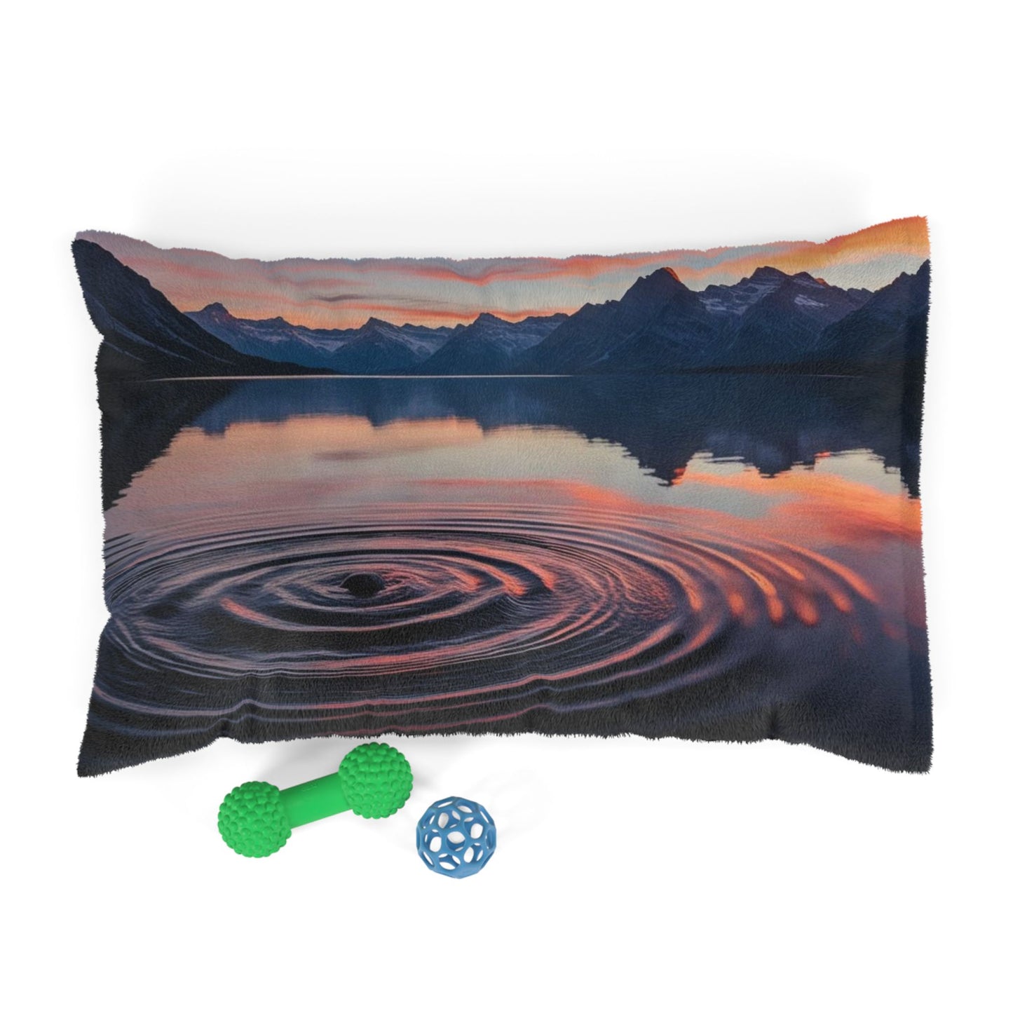 Ripple in a Mountain Lake Pet Bed