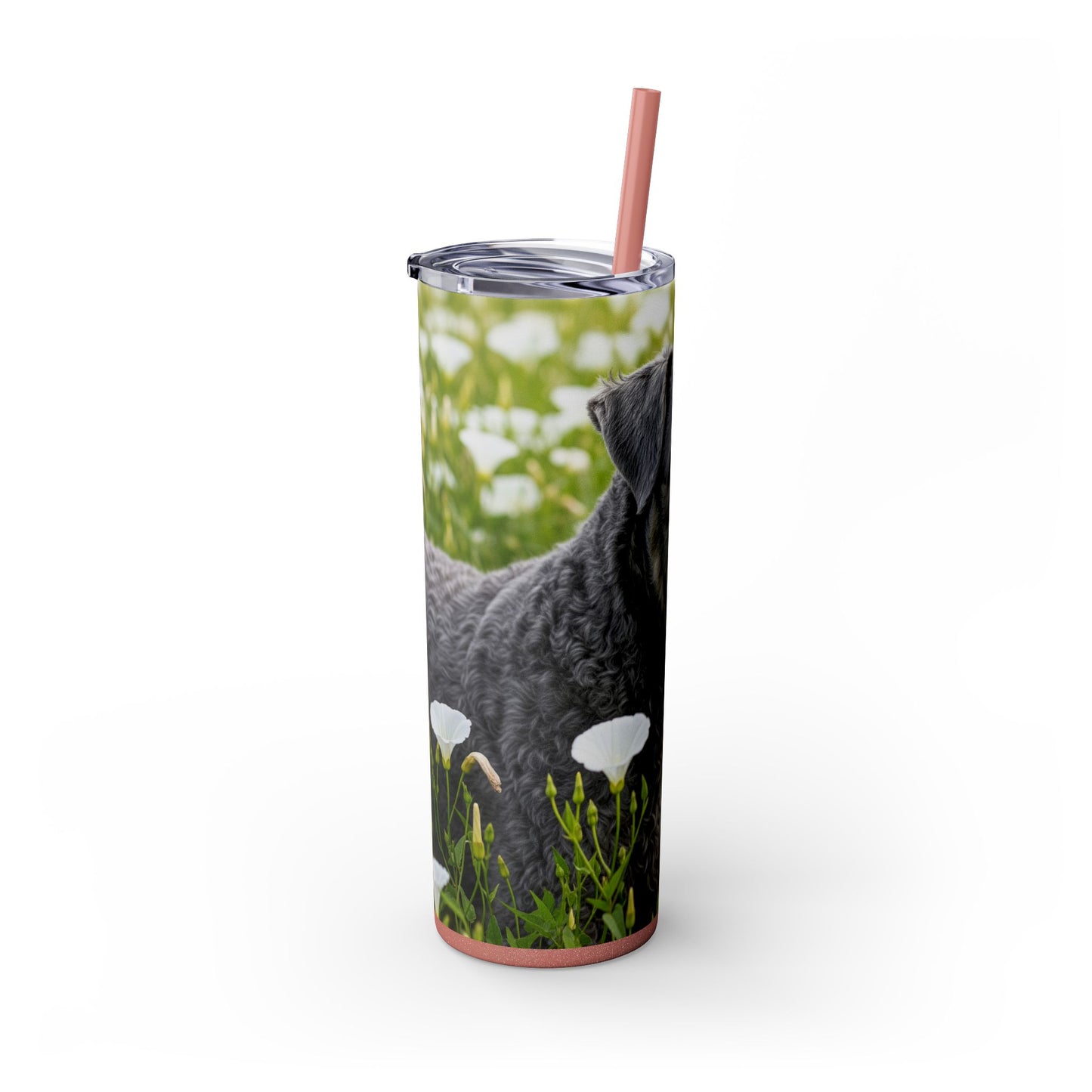 Kerry Blue Terrier Tumbler with Straw, 20oz