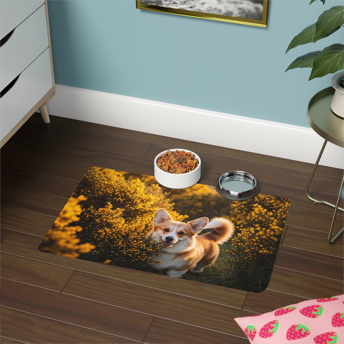 Pet Food Mat (12x18) - Pembroke Welsh Corgi