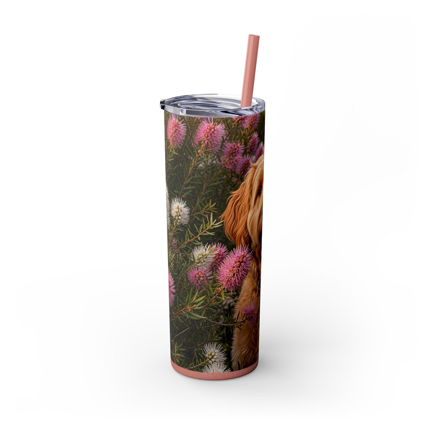 Goldendoodle Tumbler with Straw, 20oz