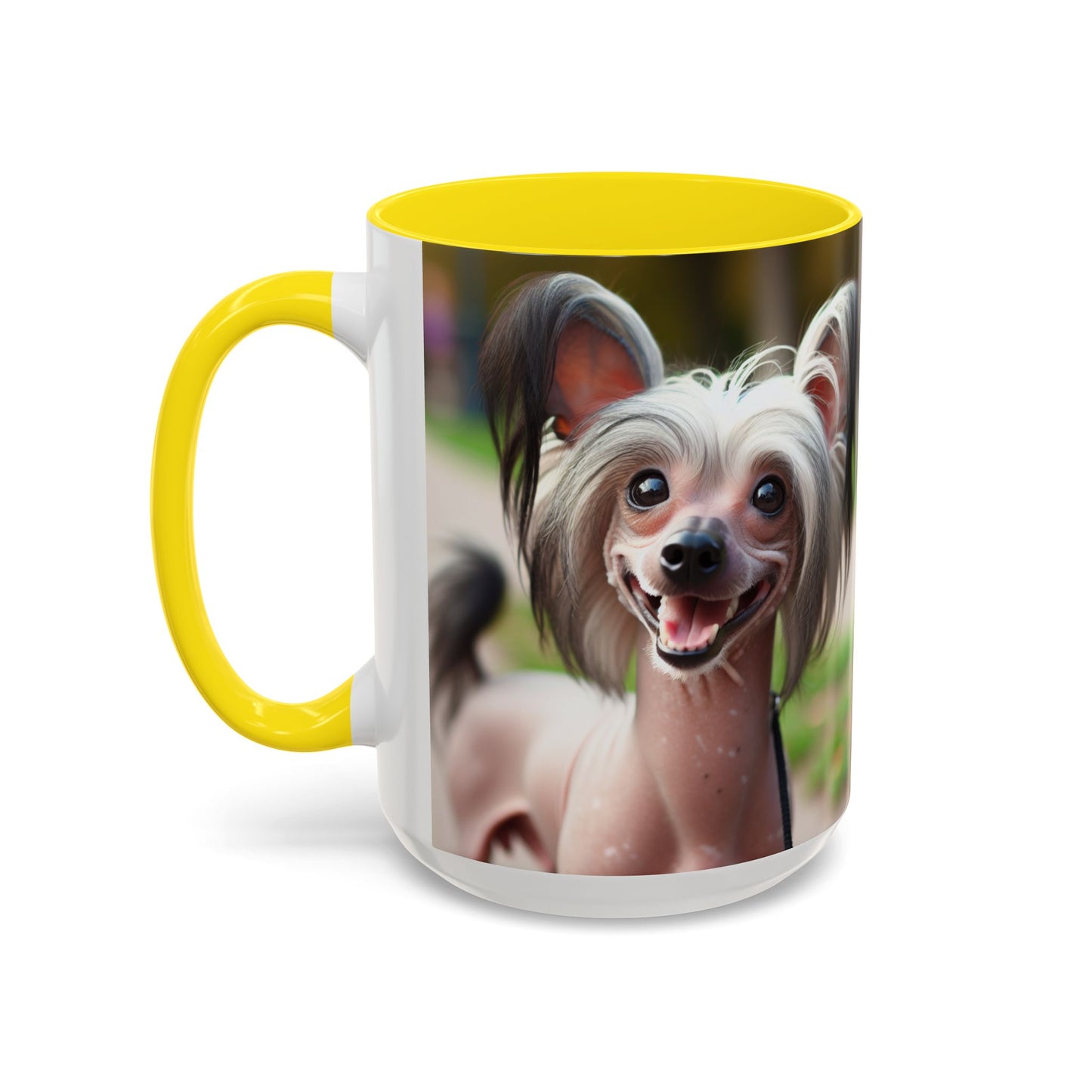 Chinese Crested Dog Accent Coffee Mug - Perfect Gift for Dog Lovers