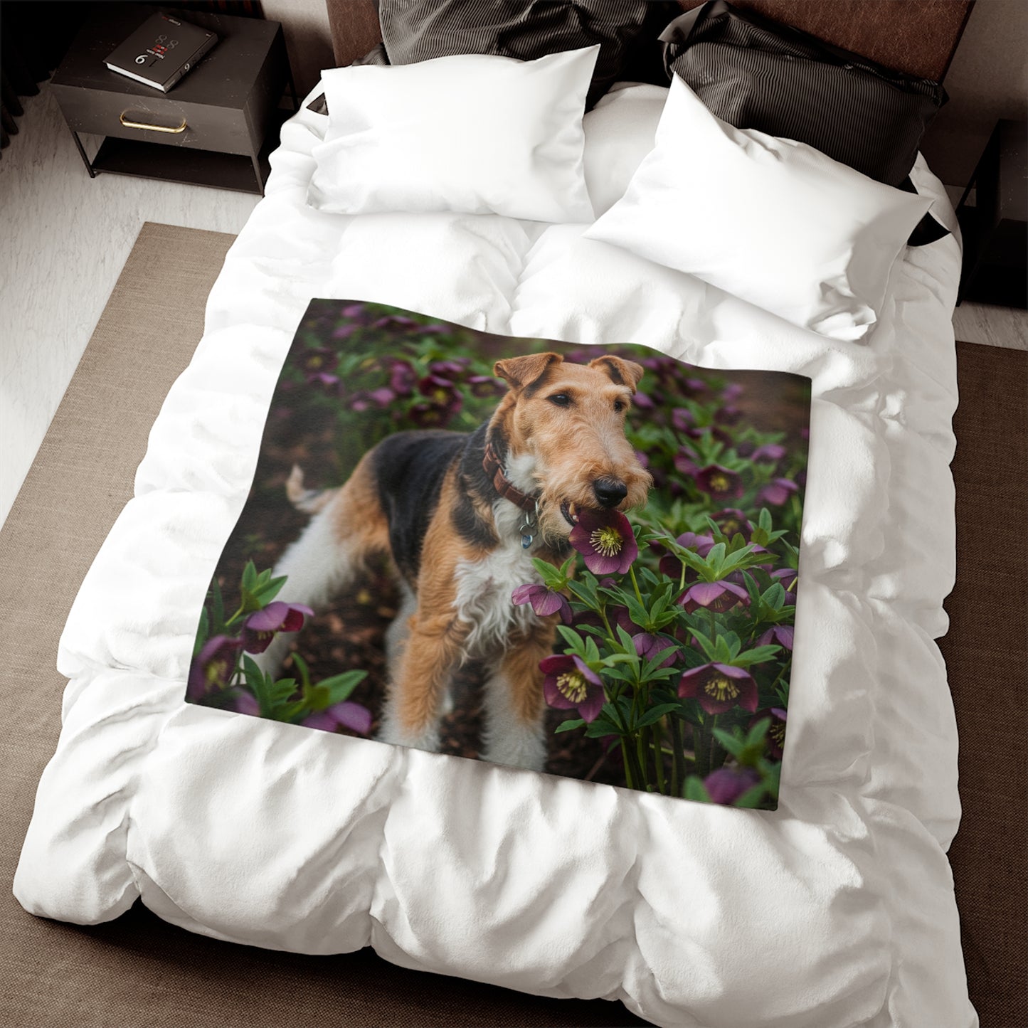 Wire Fox Terrier Sweatshirt Blanket