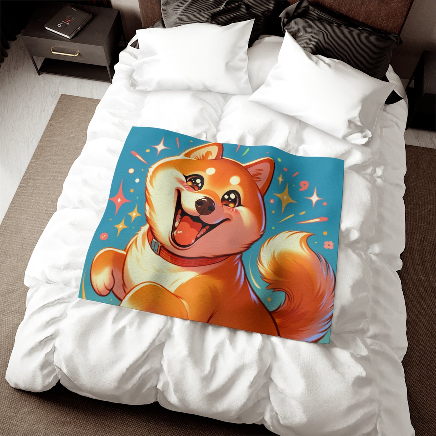 Shiba Inu Sweatshirt Blanket