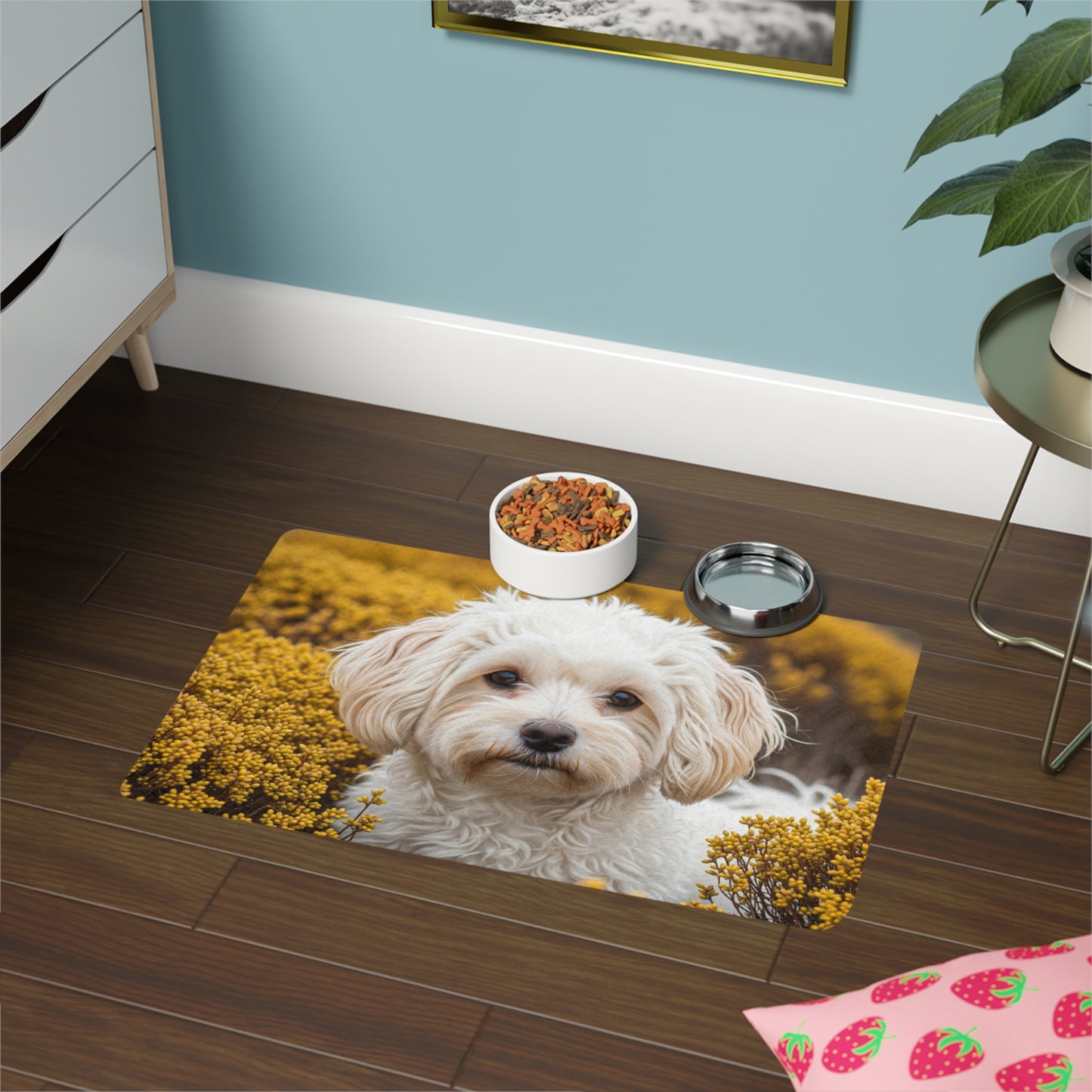 Pet Food Mat (12x18) - Maltipoo