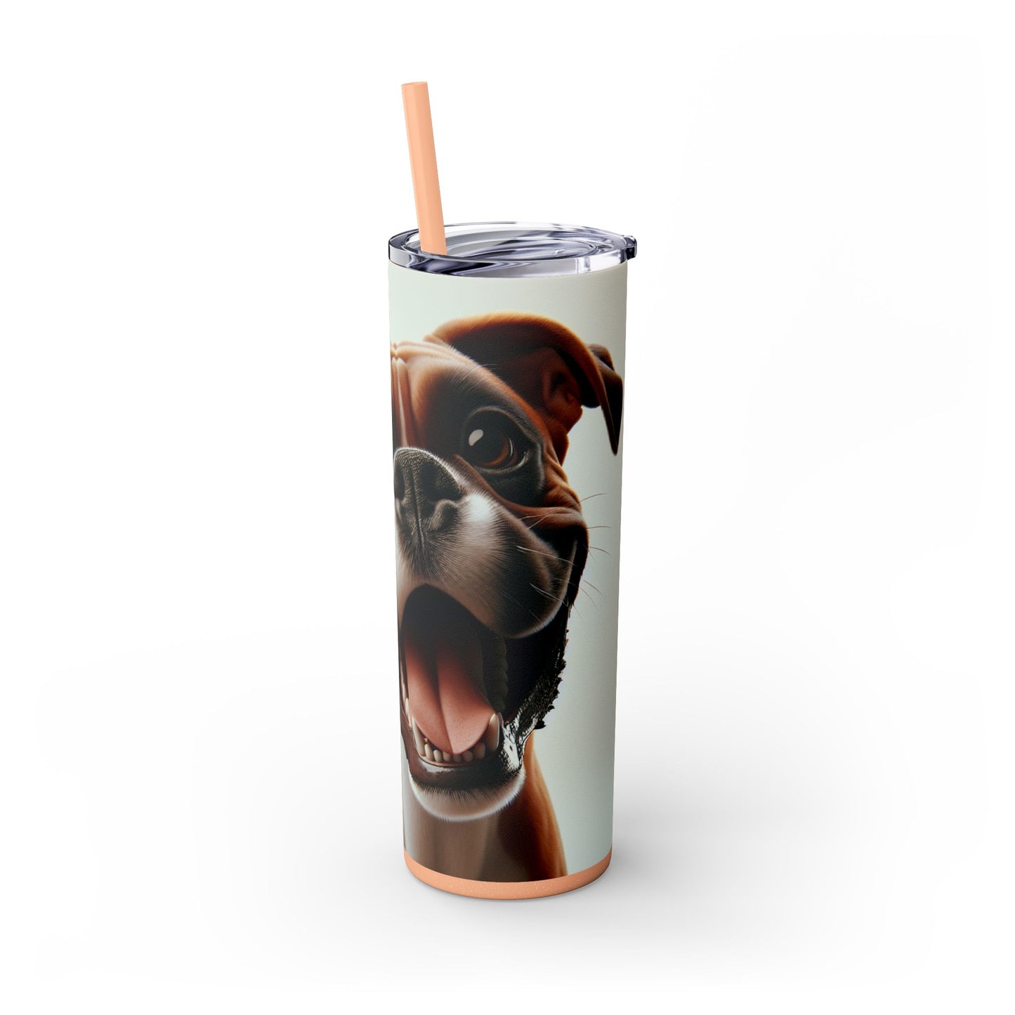 Boxer Skinny Tumbler with Straw, 20oz