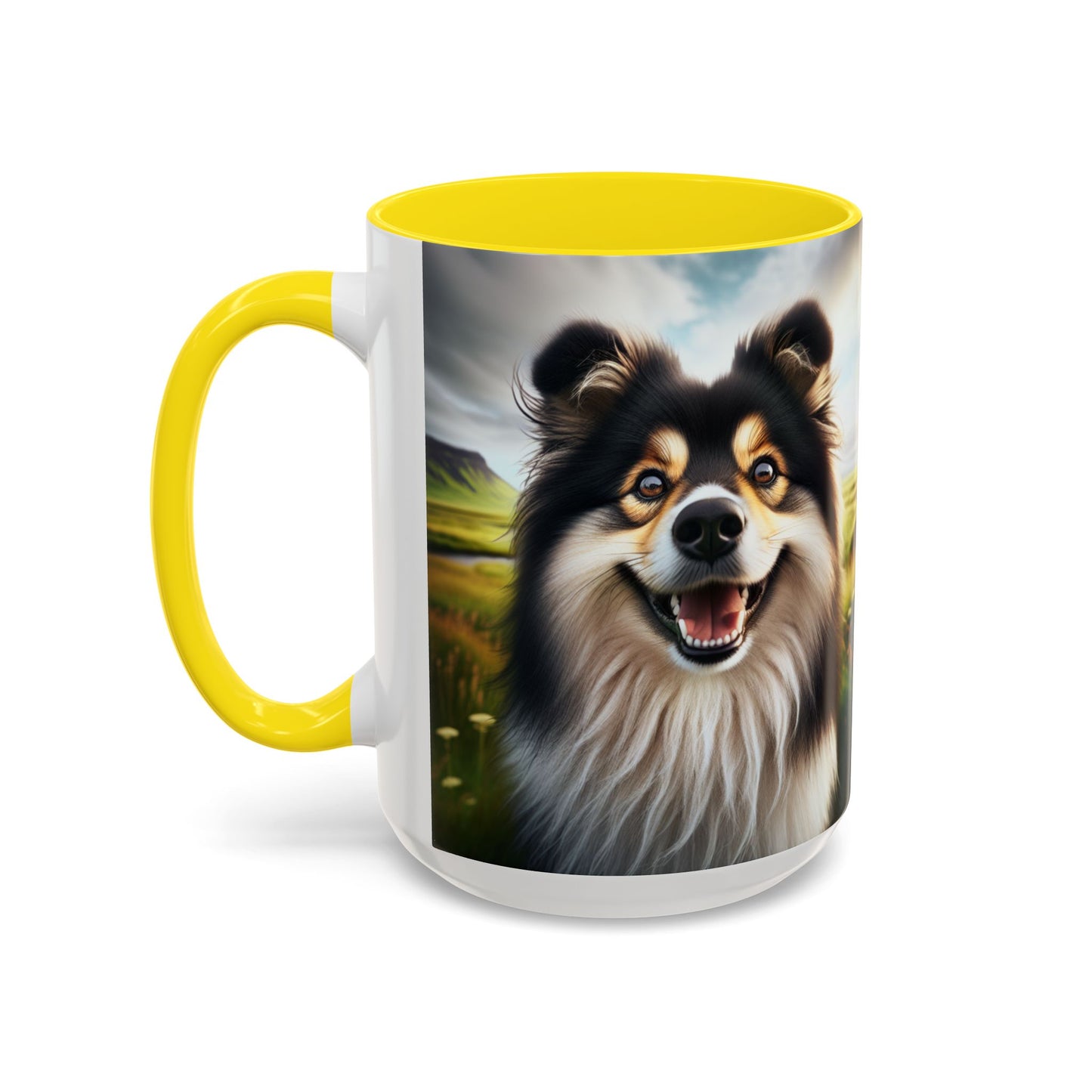 Icelandic Sheepdog Accent Coffee Mug - Perfect Gift for Dog Lovers
