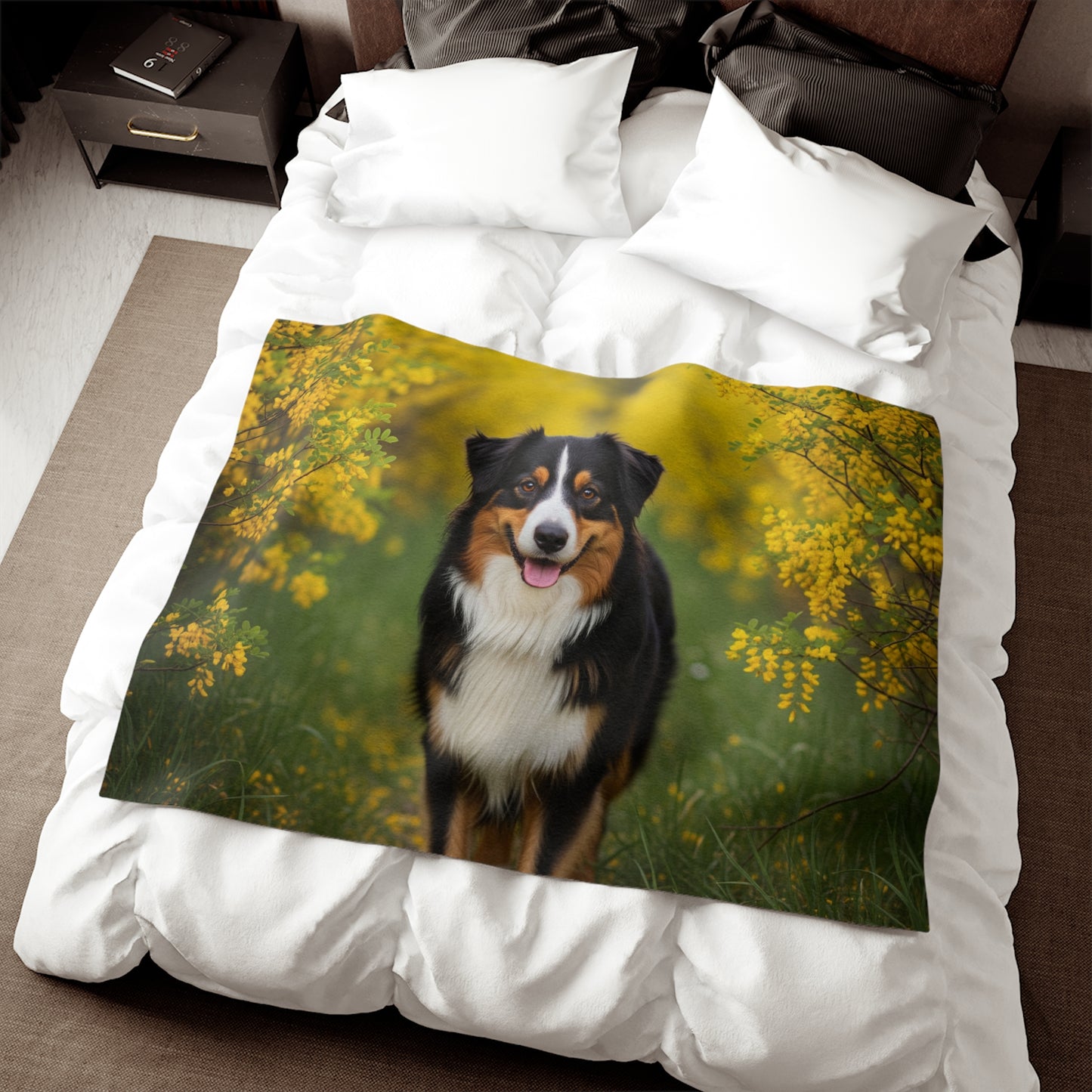 Australian Shepherd Sweatshirt Blanket