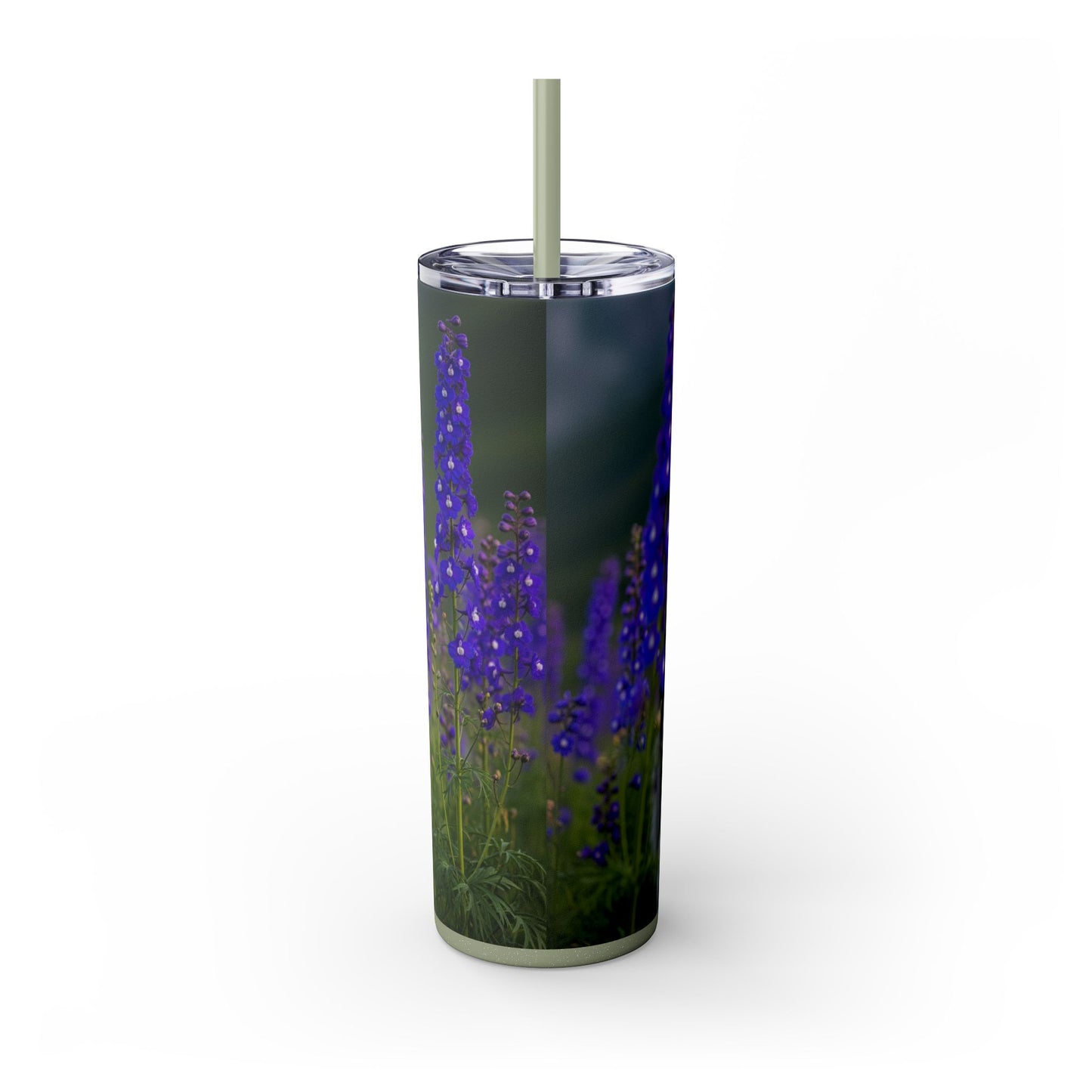 Tatra Shepherd Dog Skinny Tumbler with Straw, 20oz