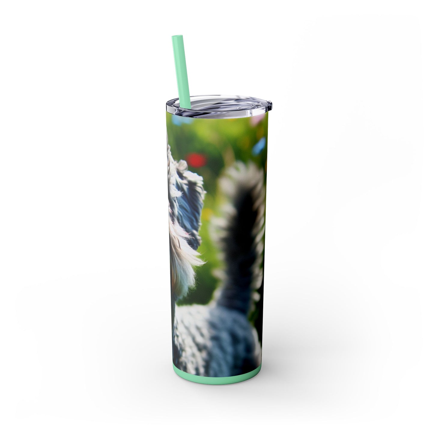 Kerry Blue Terrier Tumbler with Straw, 20oz
