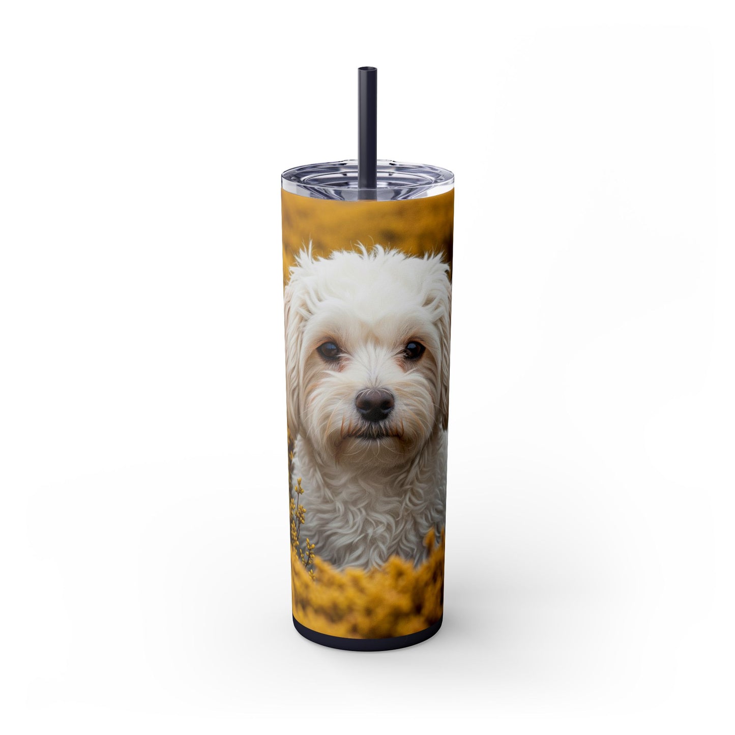Maltipoo Tumbler with Straw, 20oz