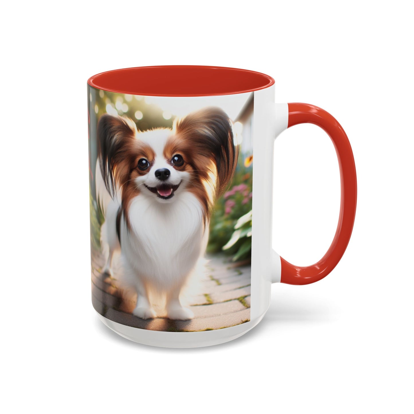 Papillon Accent Coffee Mug - Perfect Gift for Dog Lovers