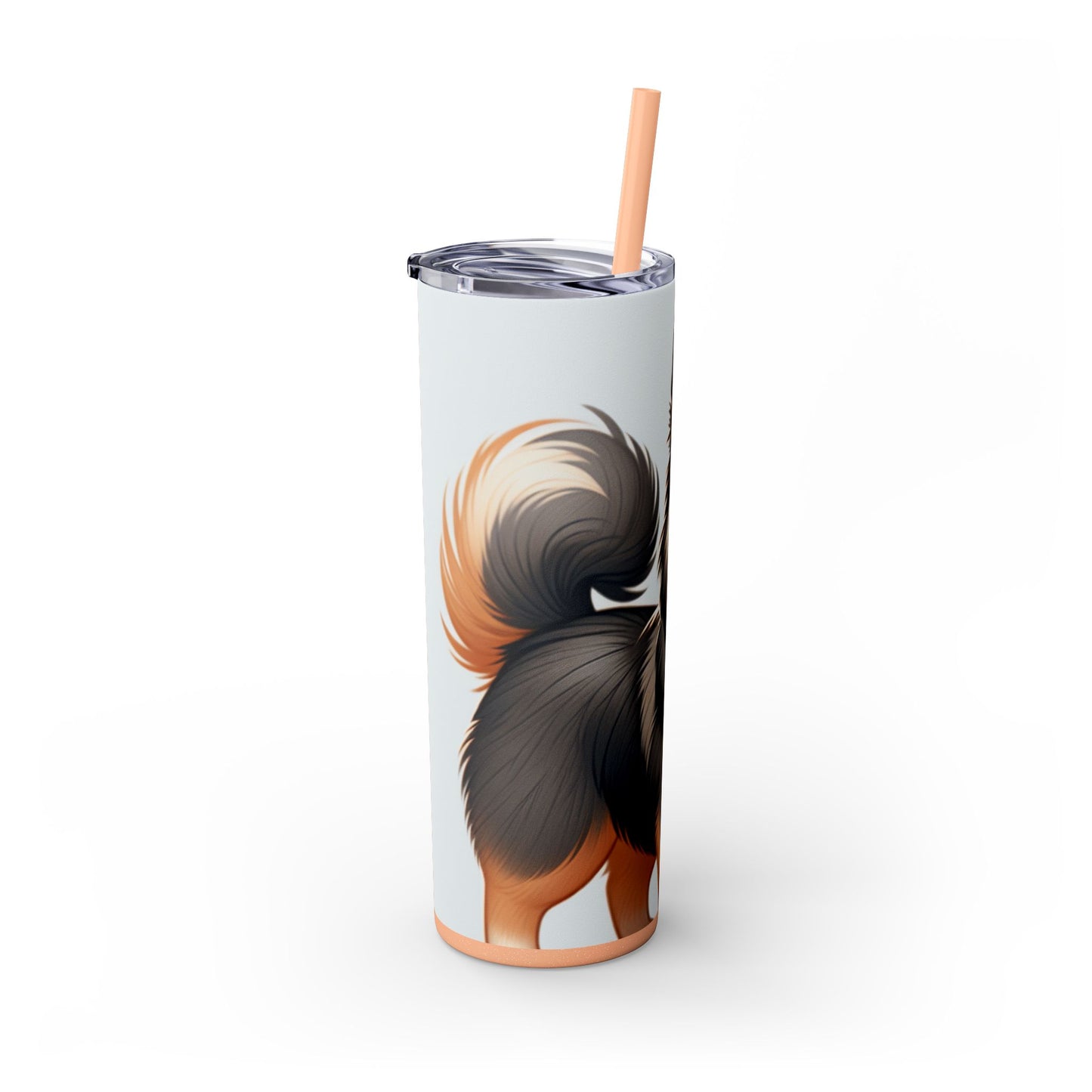 Swedish Vallhund Skinny Tumbler with Straw, 20oz