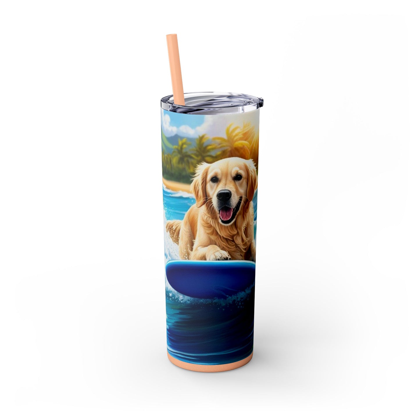 Surf Dogs Tumbler with Straw, 20oz