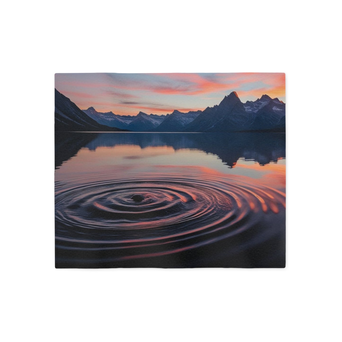 Ripple in a Lake Sweatshirt Blanket