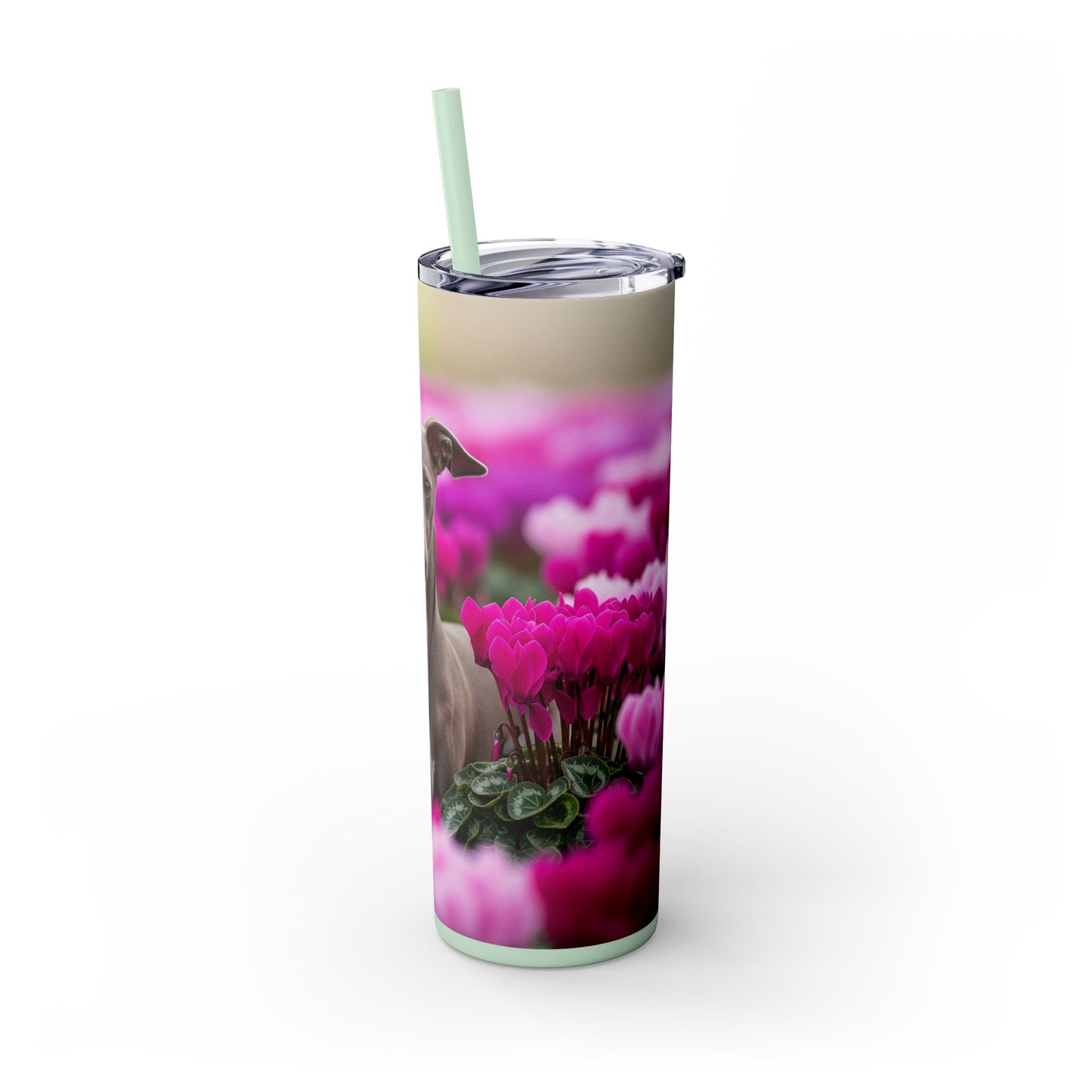 Italian Greyhound Tumbler with Straw, 20oz