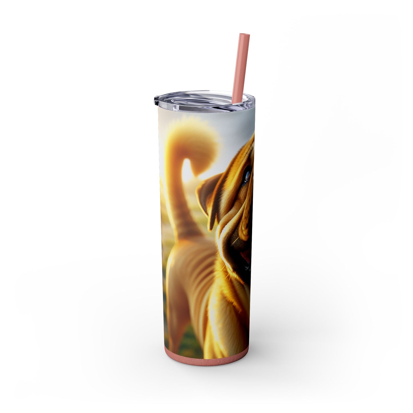 Bully Kutta Skinny Tumbler with Straw, 20oz