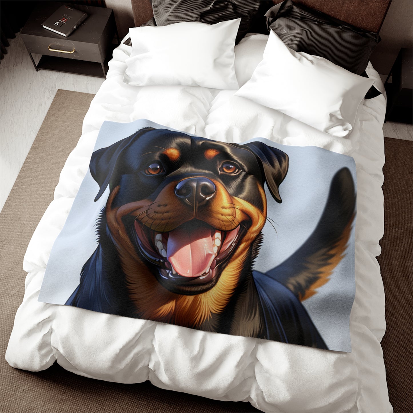 Rottweiler Sweatshirt Blanket
