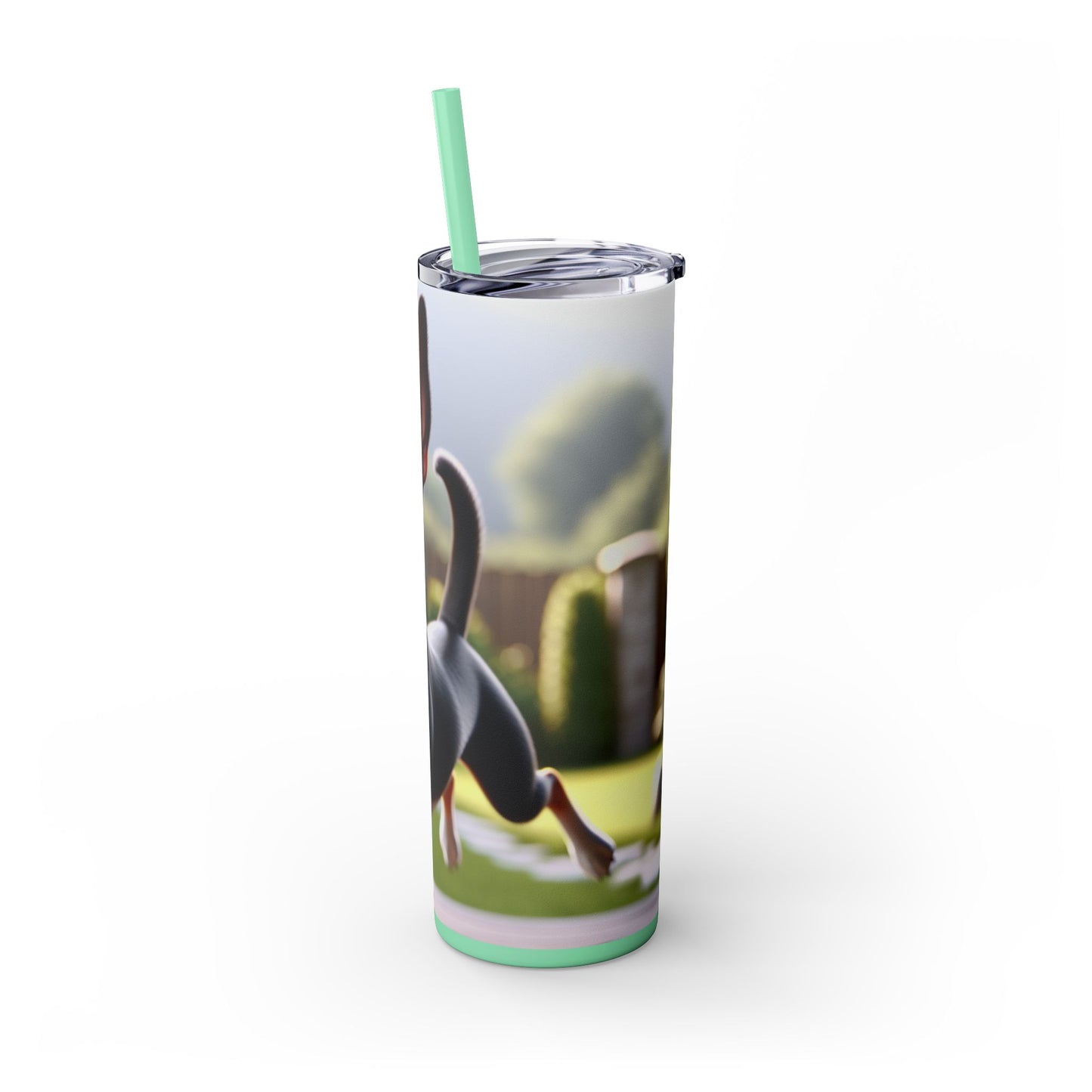 Rat Terrier Tumbler with Straw, 20oz