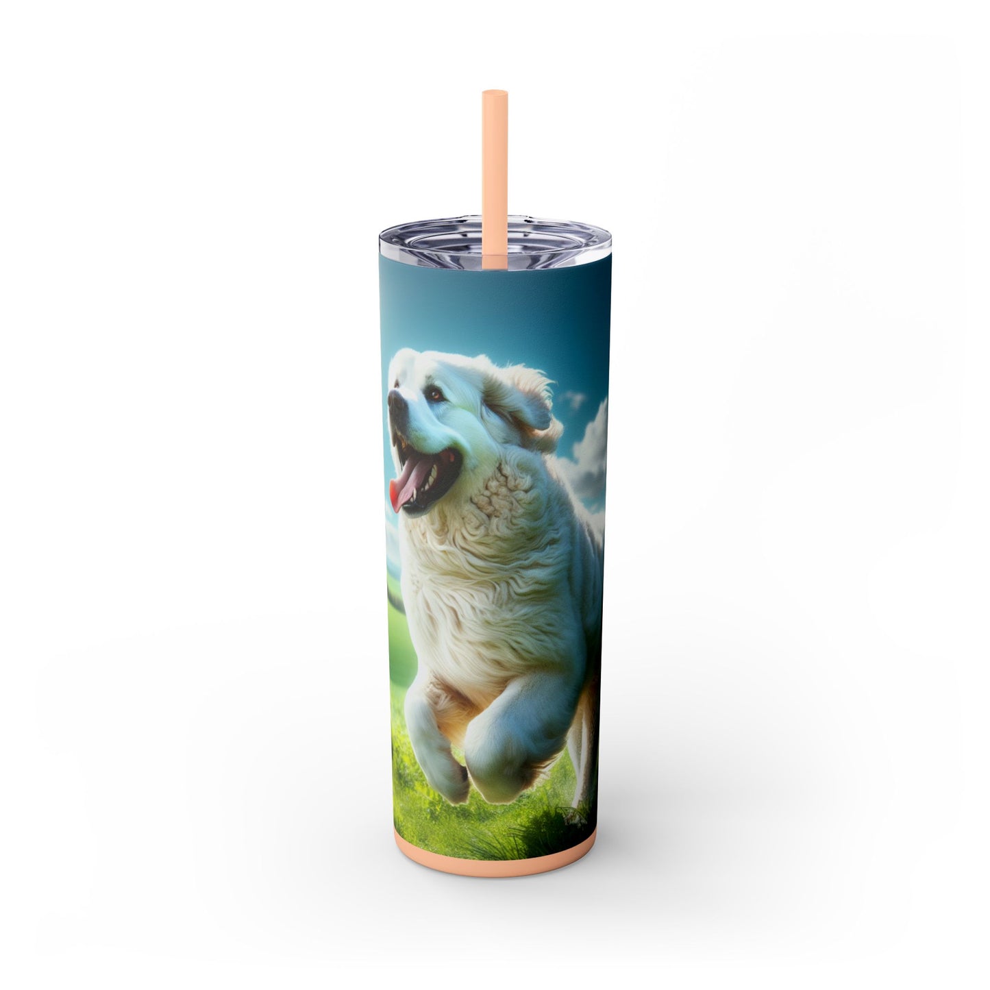 Kuvasz Tumbler with Straw, 20oz