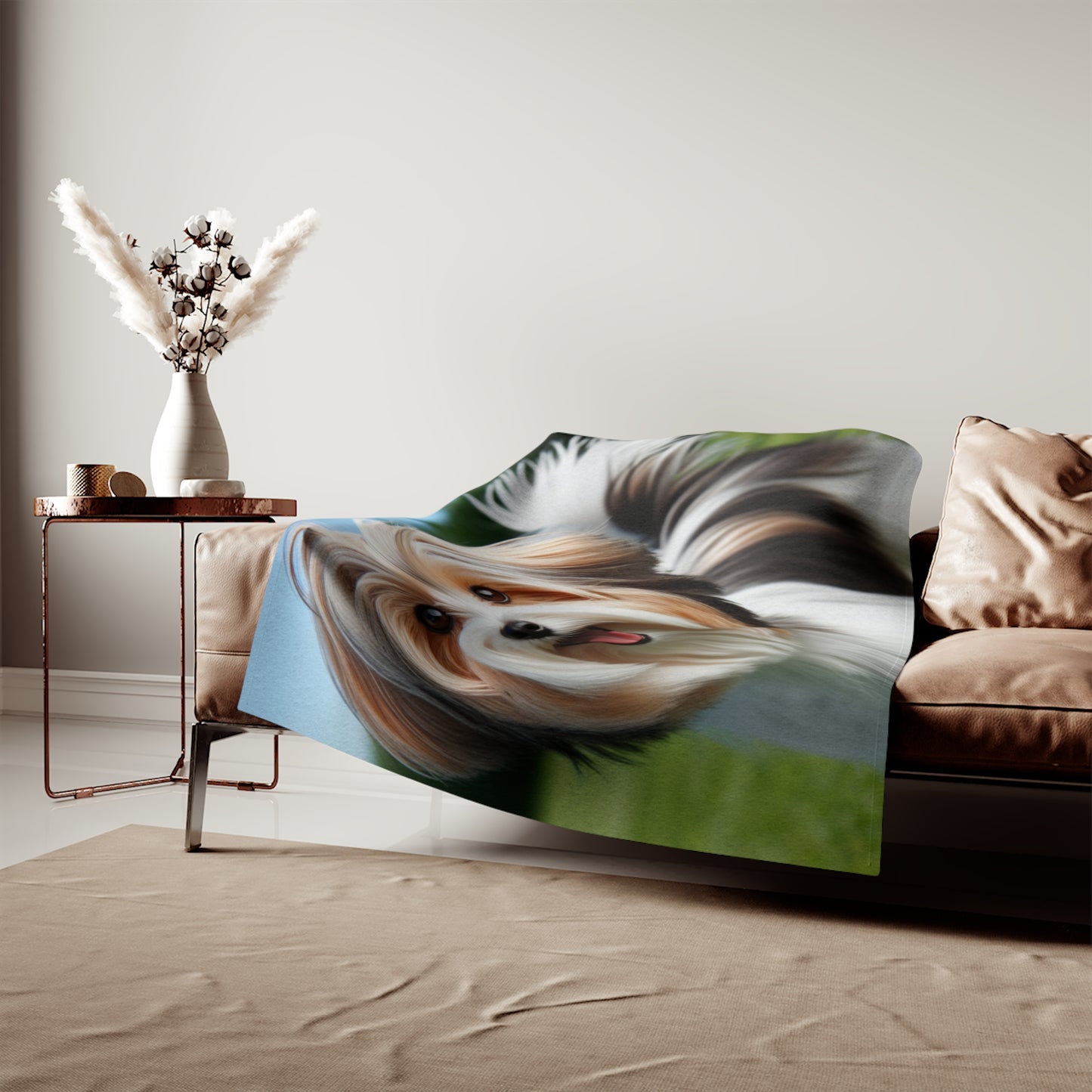Biewer Terrier Sweatshirt Blanket