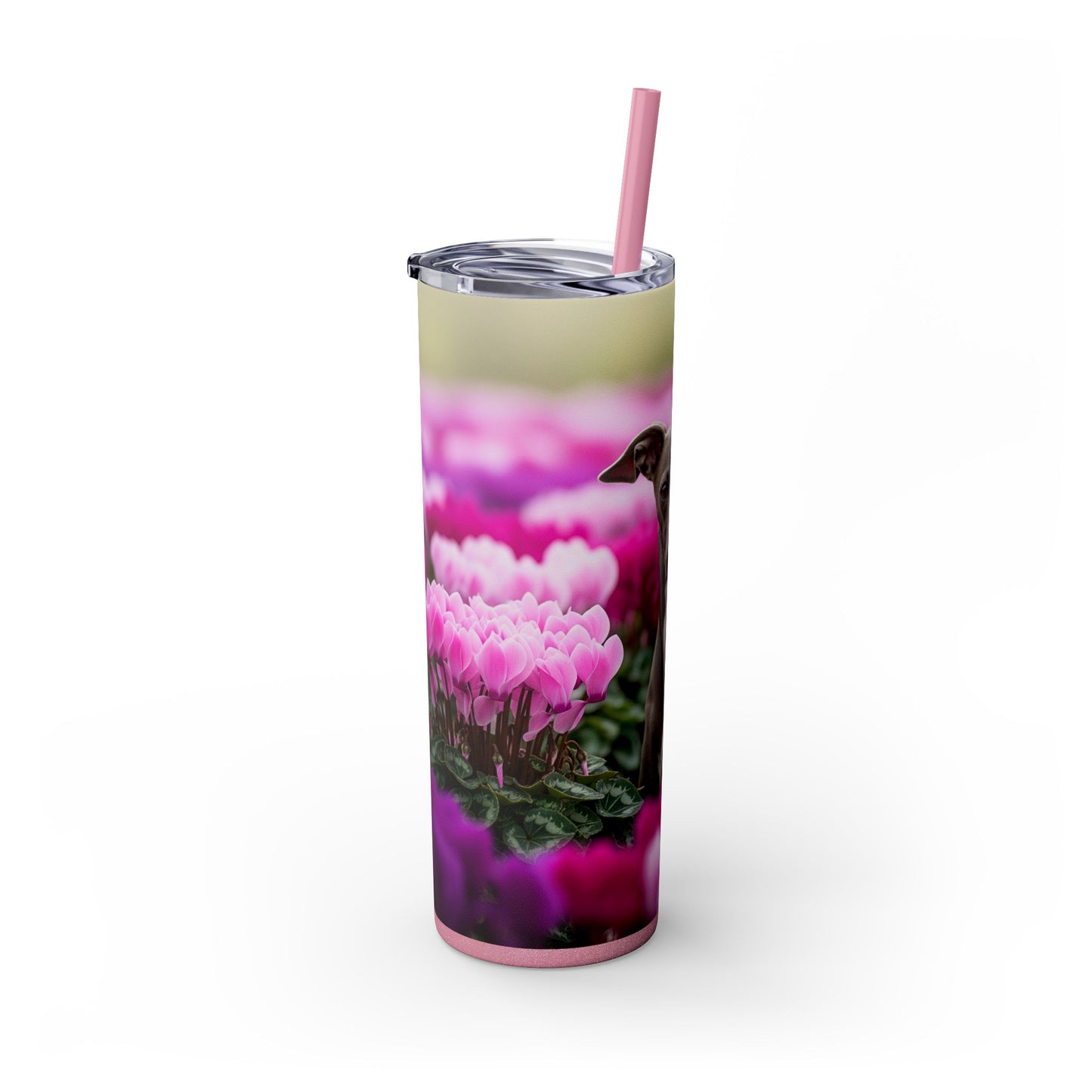 Italian Greyhound Tumbler with Straw, 20oz
