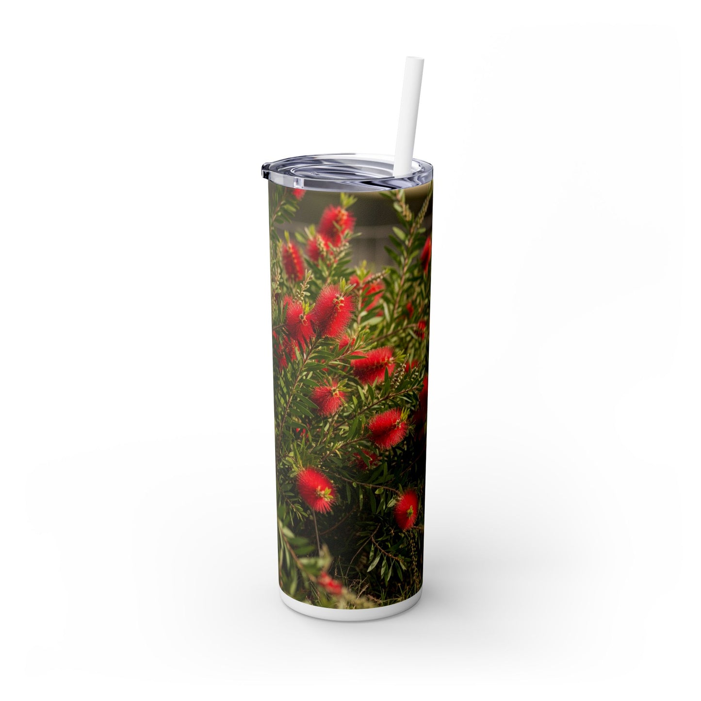 Australian Cattle Dog Skinny Tumbler with Straw, 20oz