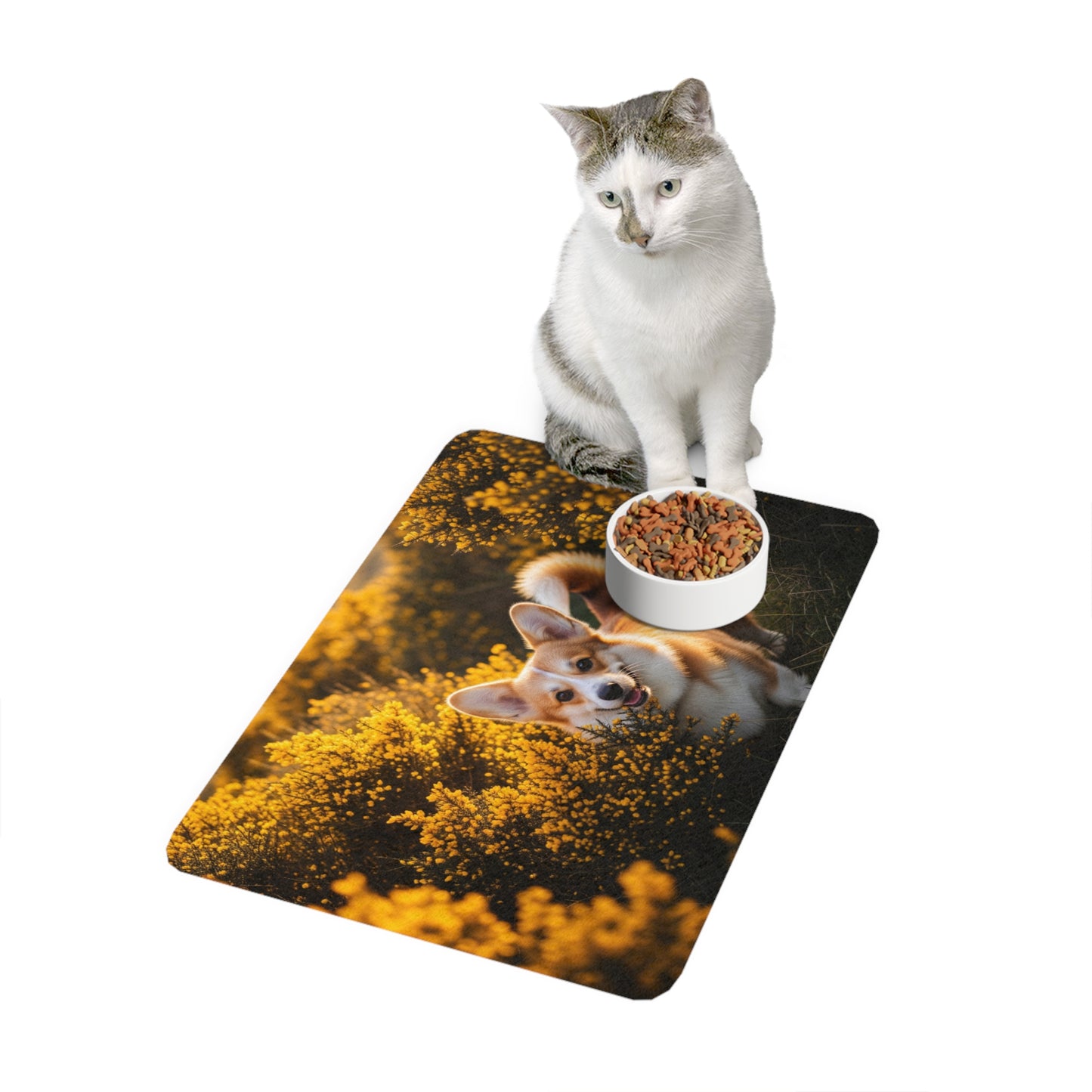 Pet Food Mat (12x18) - Pembroke Welsh Corgi