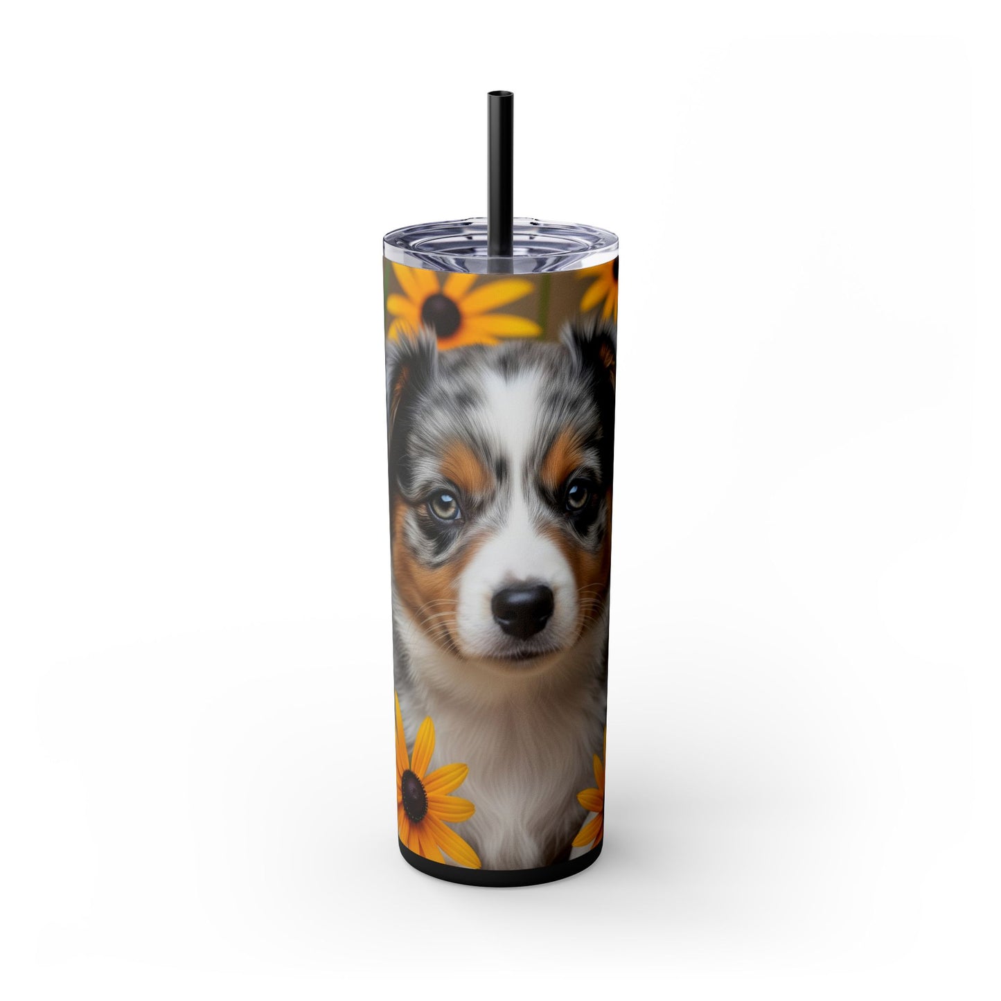 Miniature American Shepherd Tumbler with Straw, 20oz