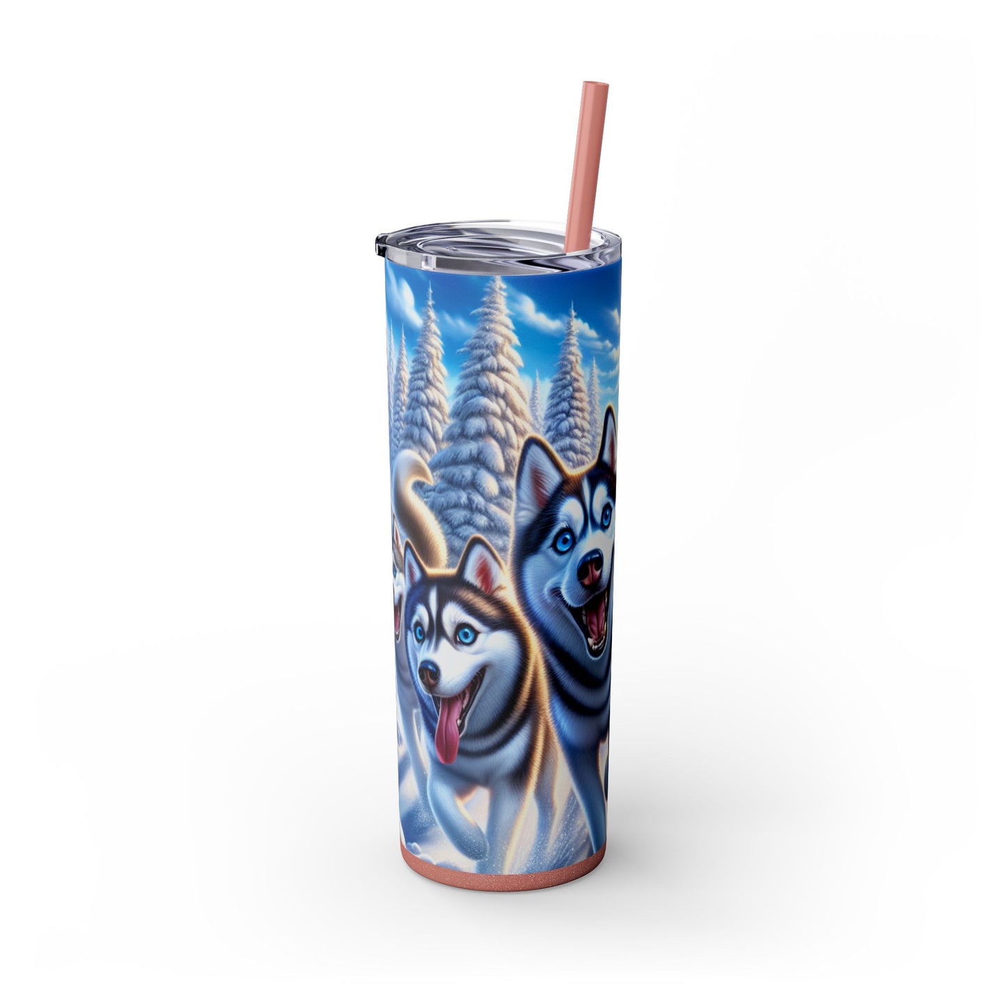 Siberian Husky Tumbler with Straw, 20oz
