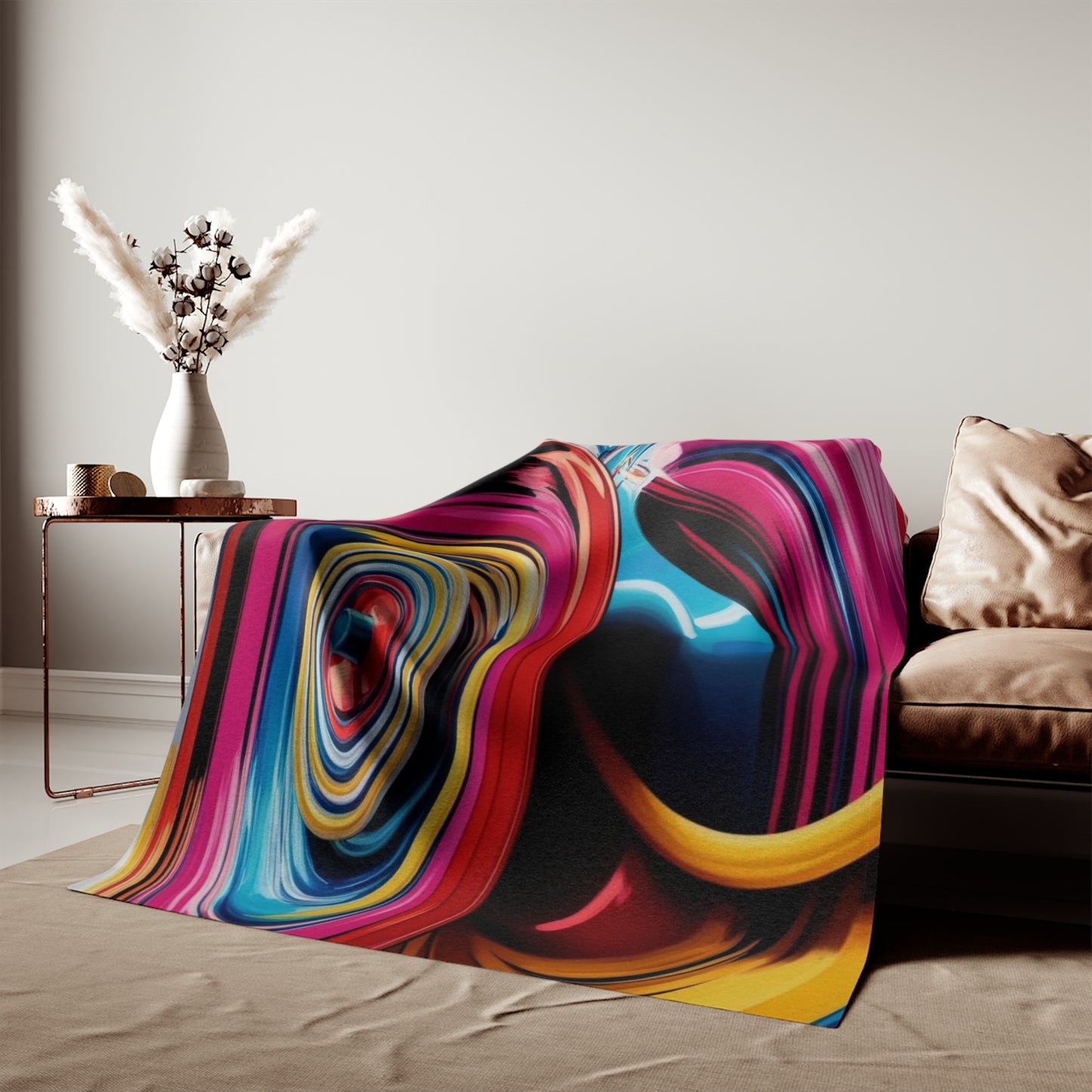Optical Illusion Sweatshirt Blanket