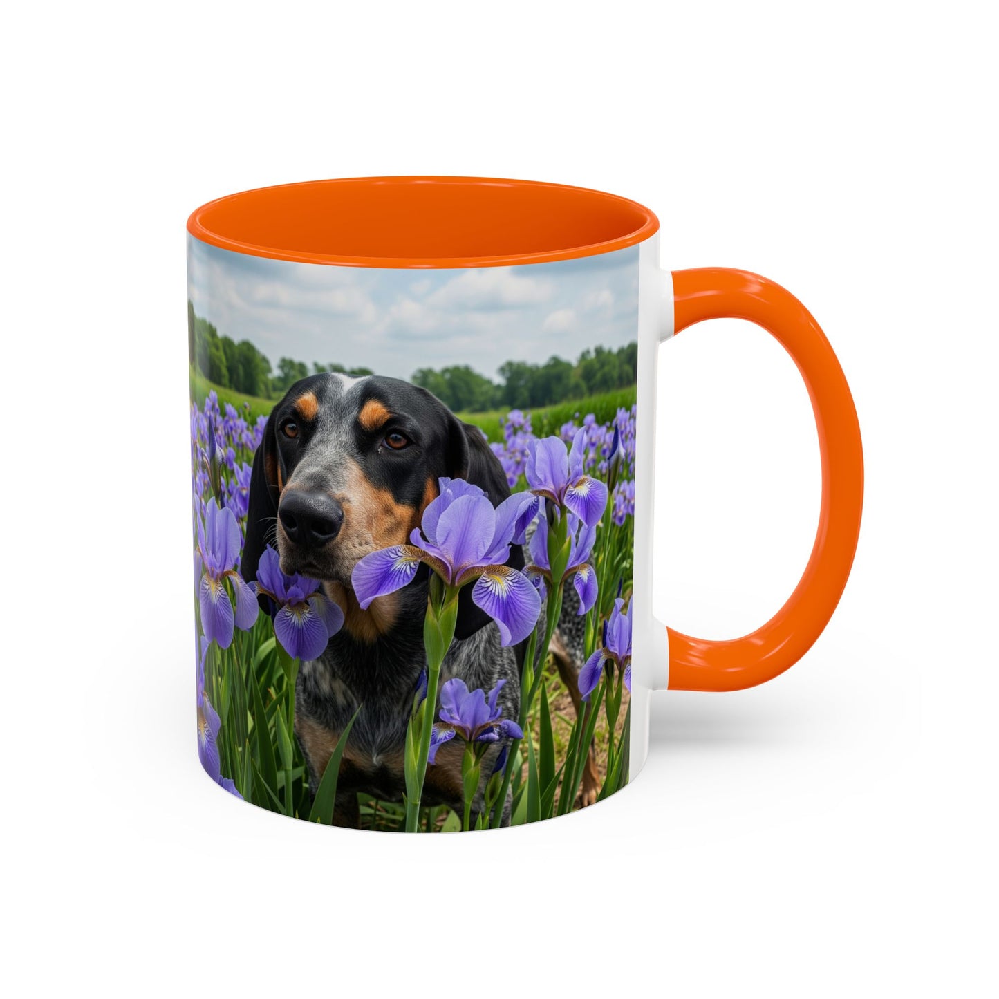 Bluetick Coonhound Accent Coffee Mug - Perfect Gift for Dog Lovers