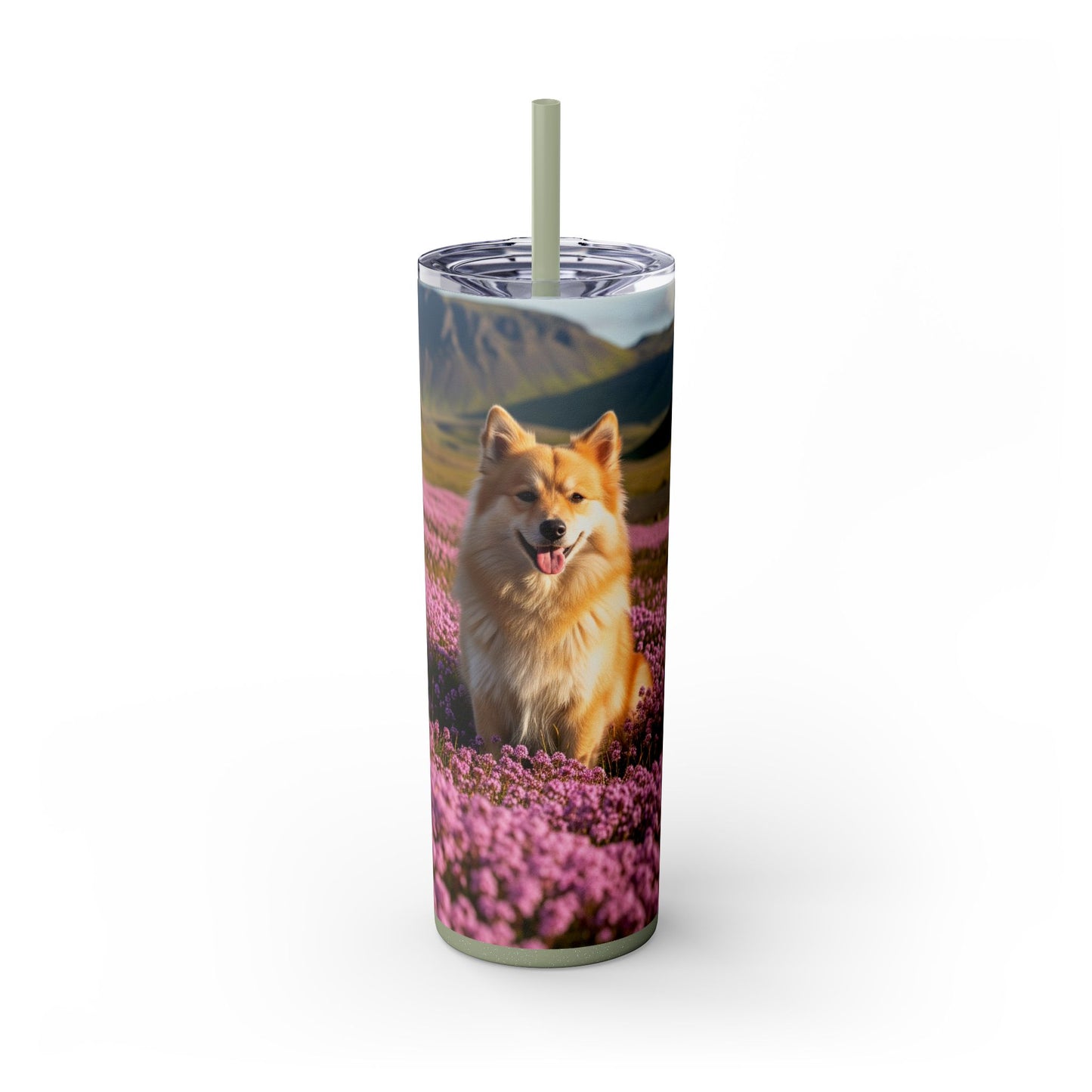 Icelandic Sheepdog Tumbler with Straw, 20oz