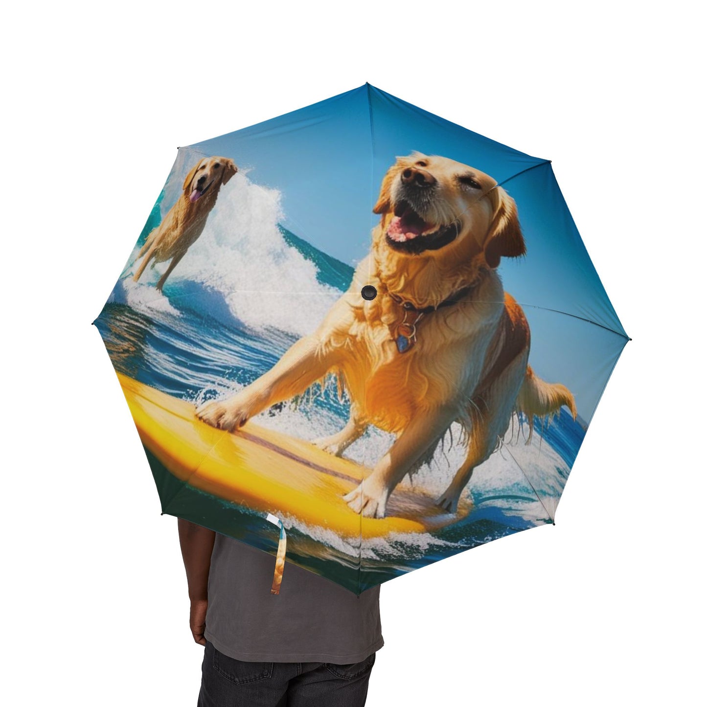 Surf Dogs Semi-Automatic Foldable Umbrella