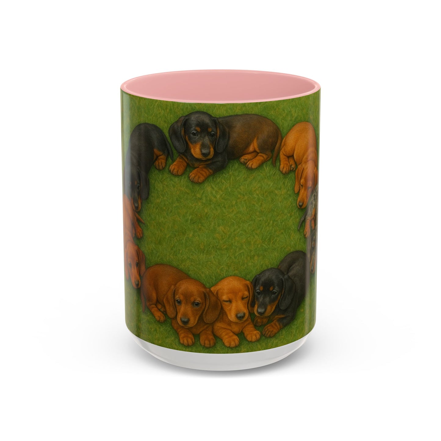 Dachshund puppies Accent Coffee Mug - Perfect Gift for Dog Lovers