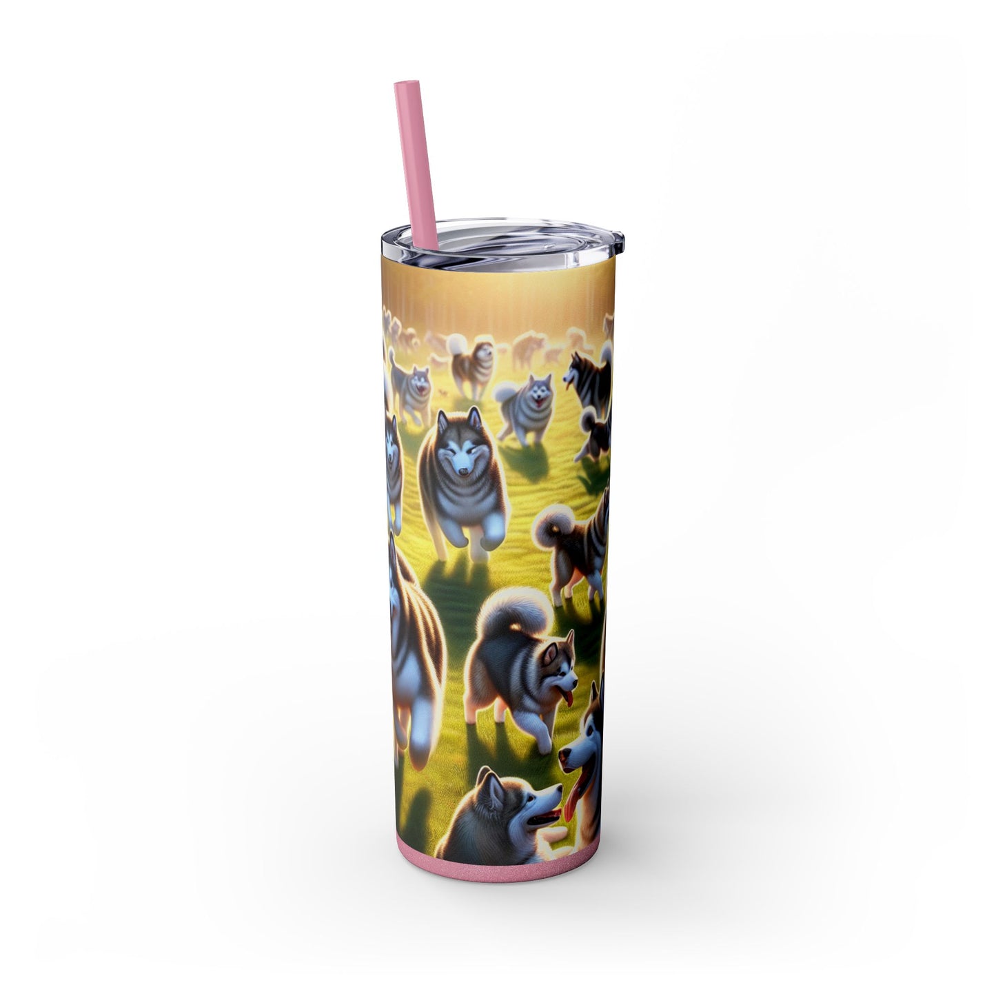 Alaskan Malamute Tumbler with Straw, 20oz