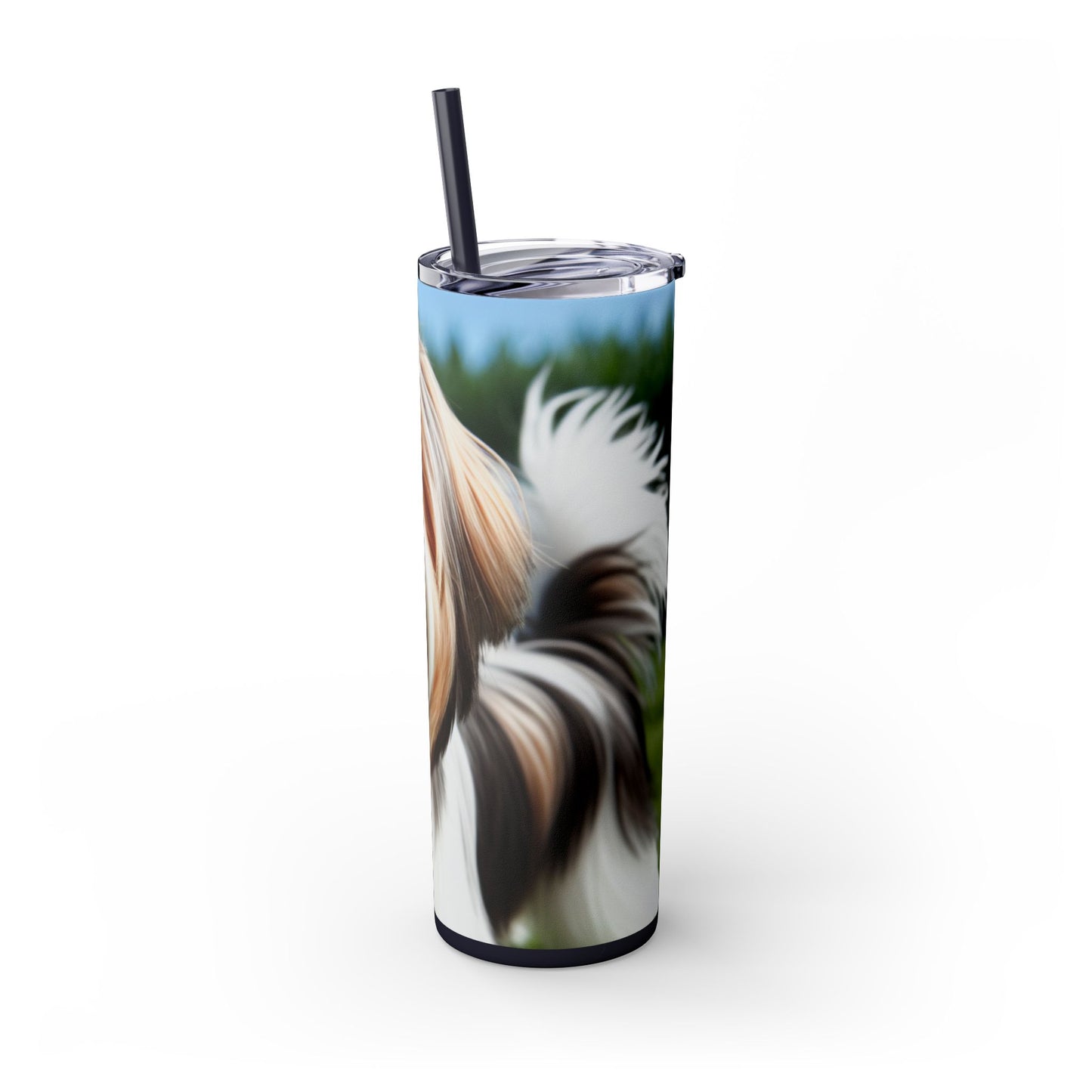 Biewer Terrier Tumbler with Straw, 20oz