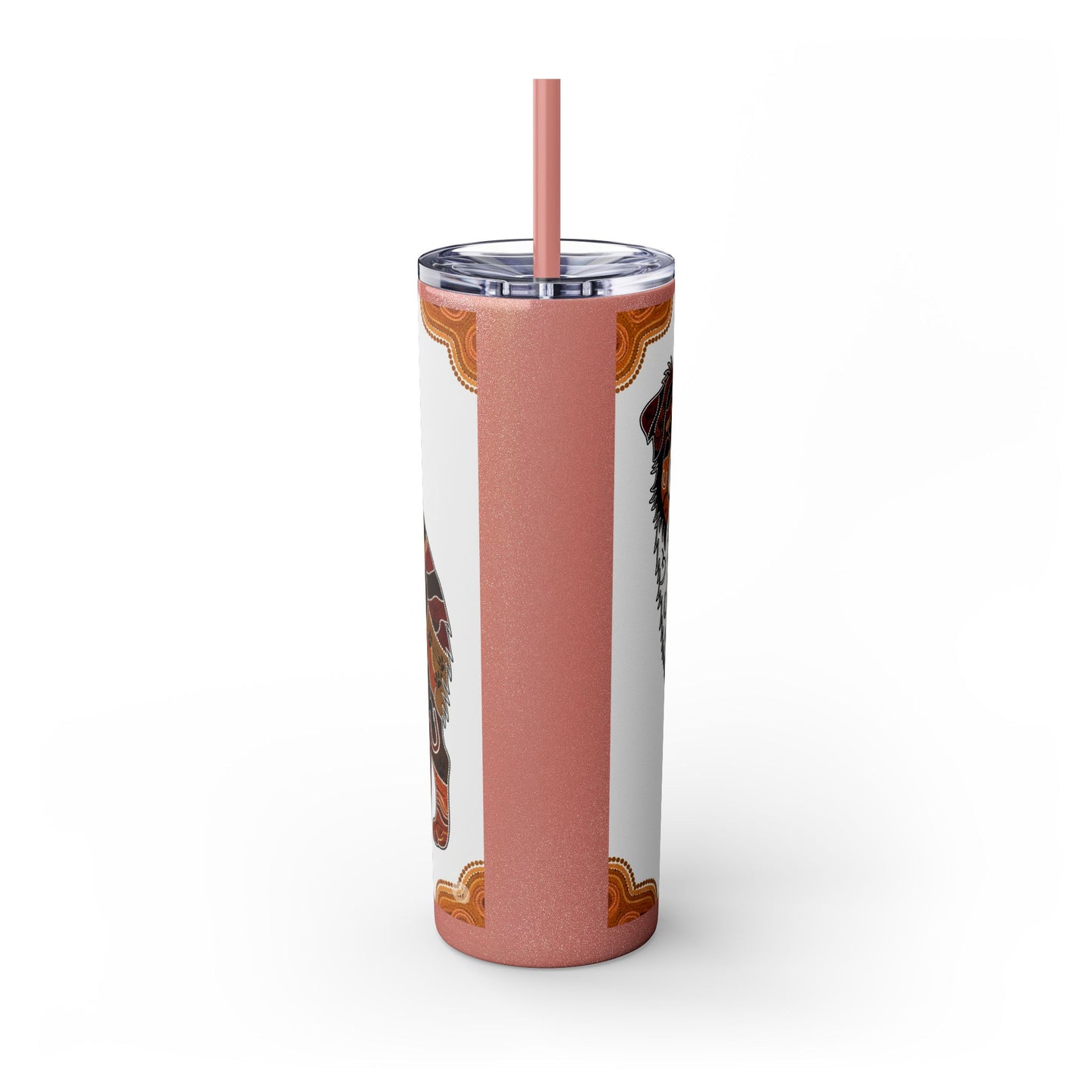 Australian Shepherd Skinny Tumbler with Straw, 20oz