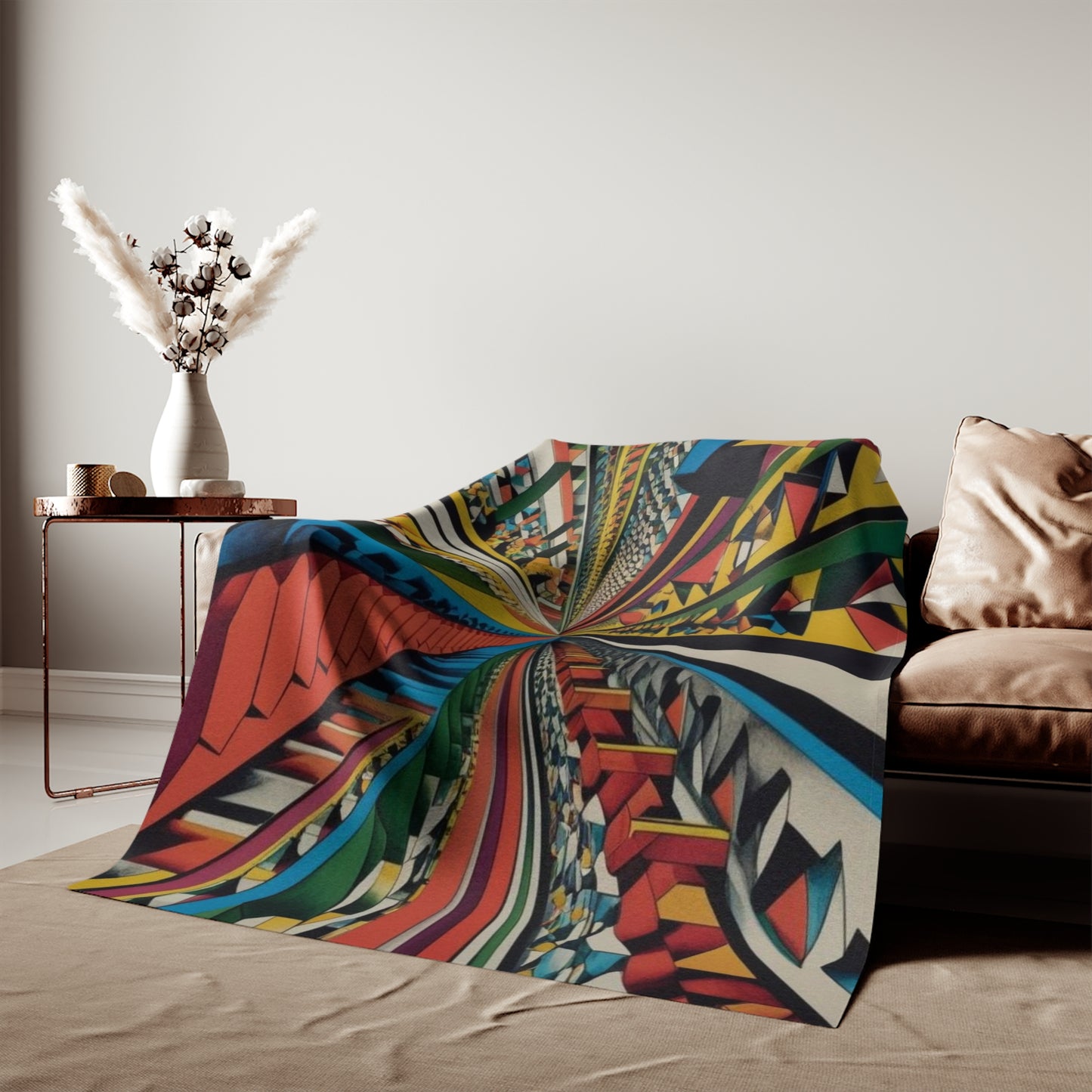 Optical Illusion Sweatshirt Blanket