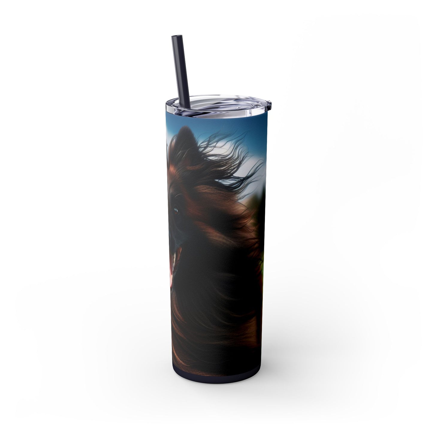 Belgian Shepherd Dog Tervuren Tumbler with Straw, 20oz