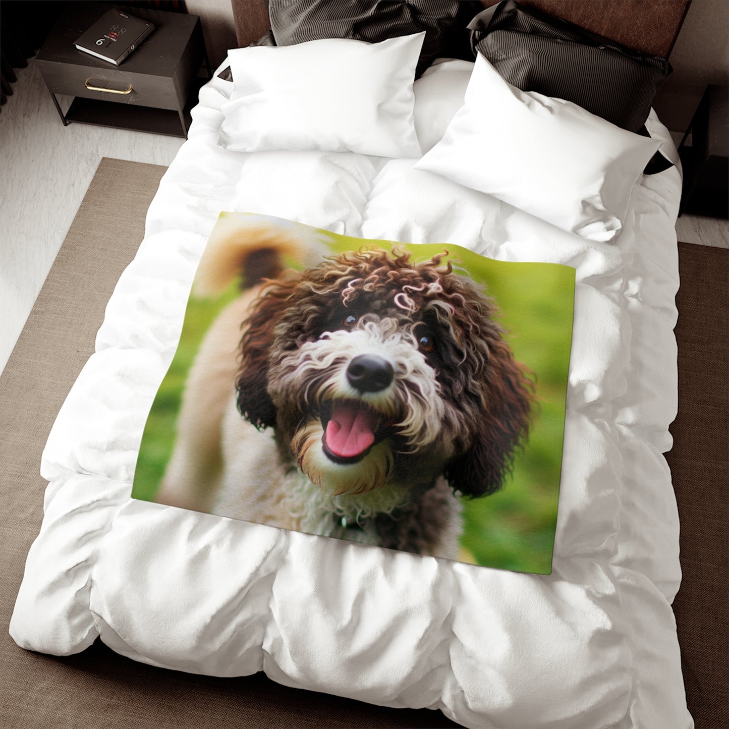 Spanish Water Dog Sweatshirt Blanket
