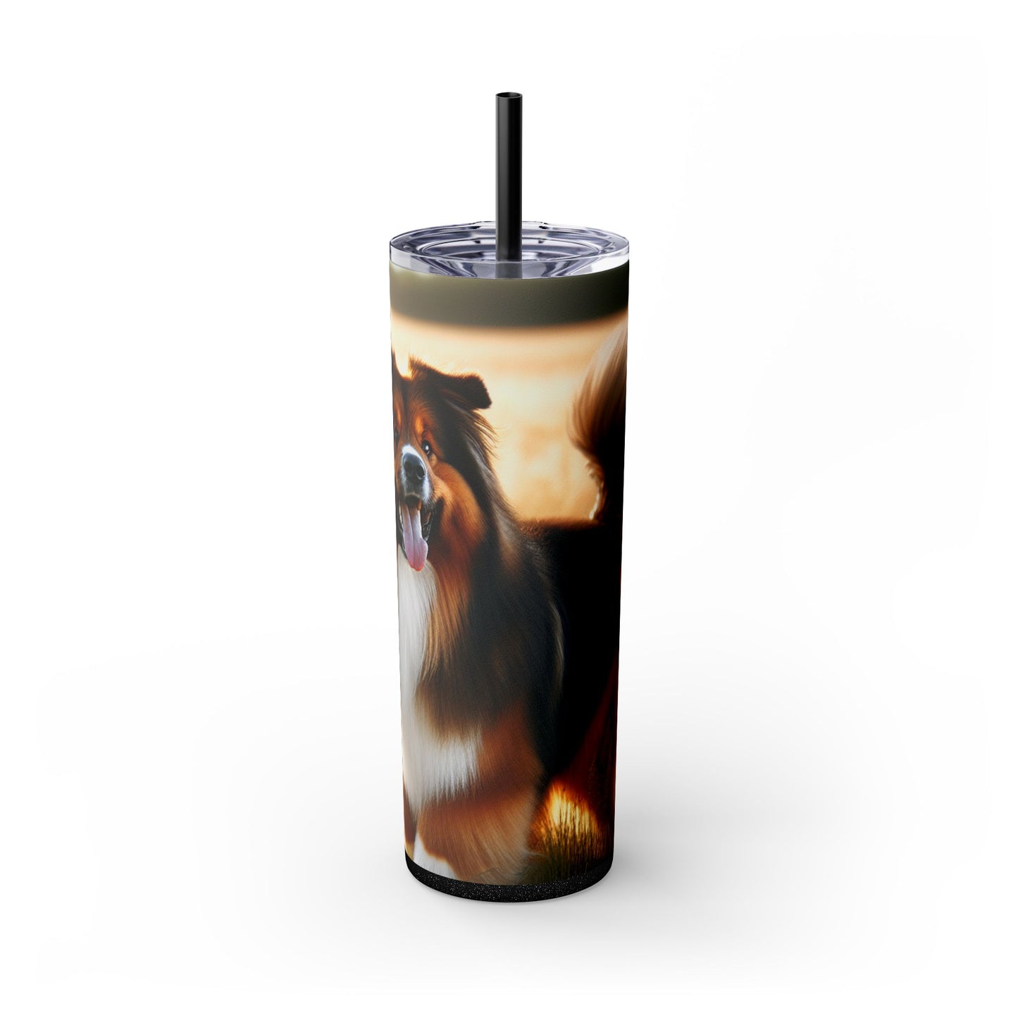 Bohemian Shepherd Tumbler with Straw, 20oz