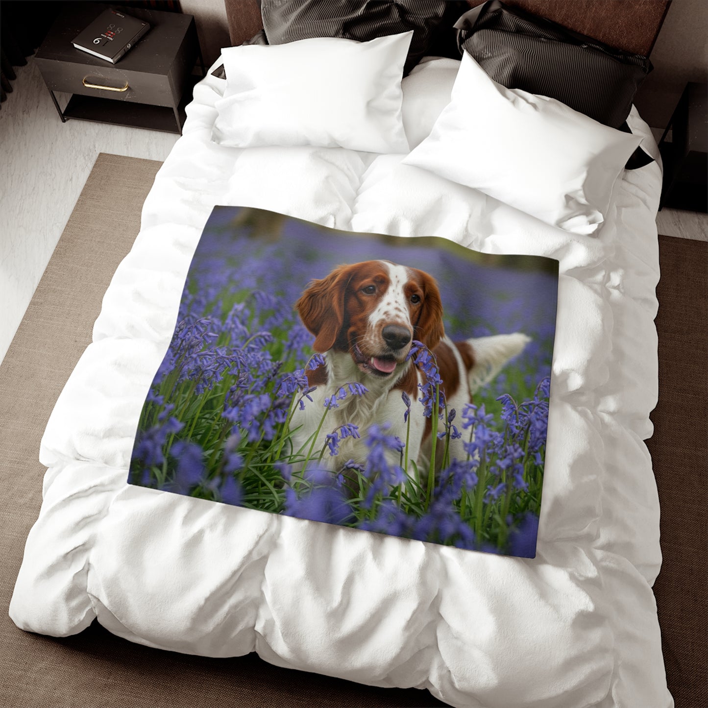 Welsh Springer Spaniel Sweatshirt Blanket