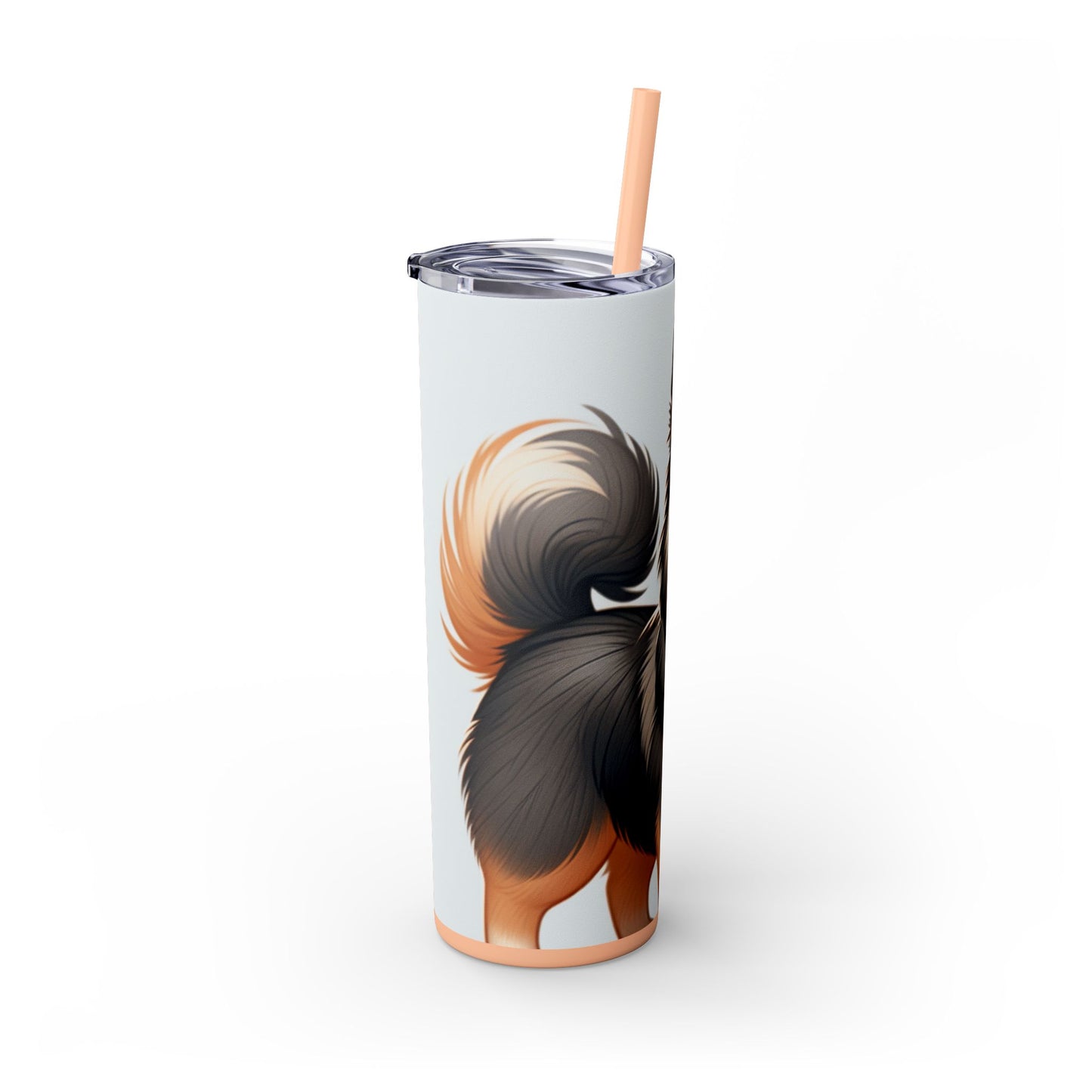 Swedish Vallhund Skinny Tumbler with Straw, 20oz