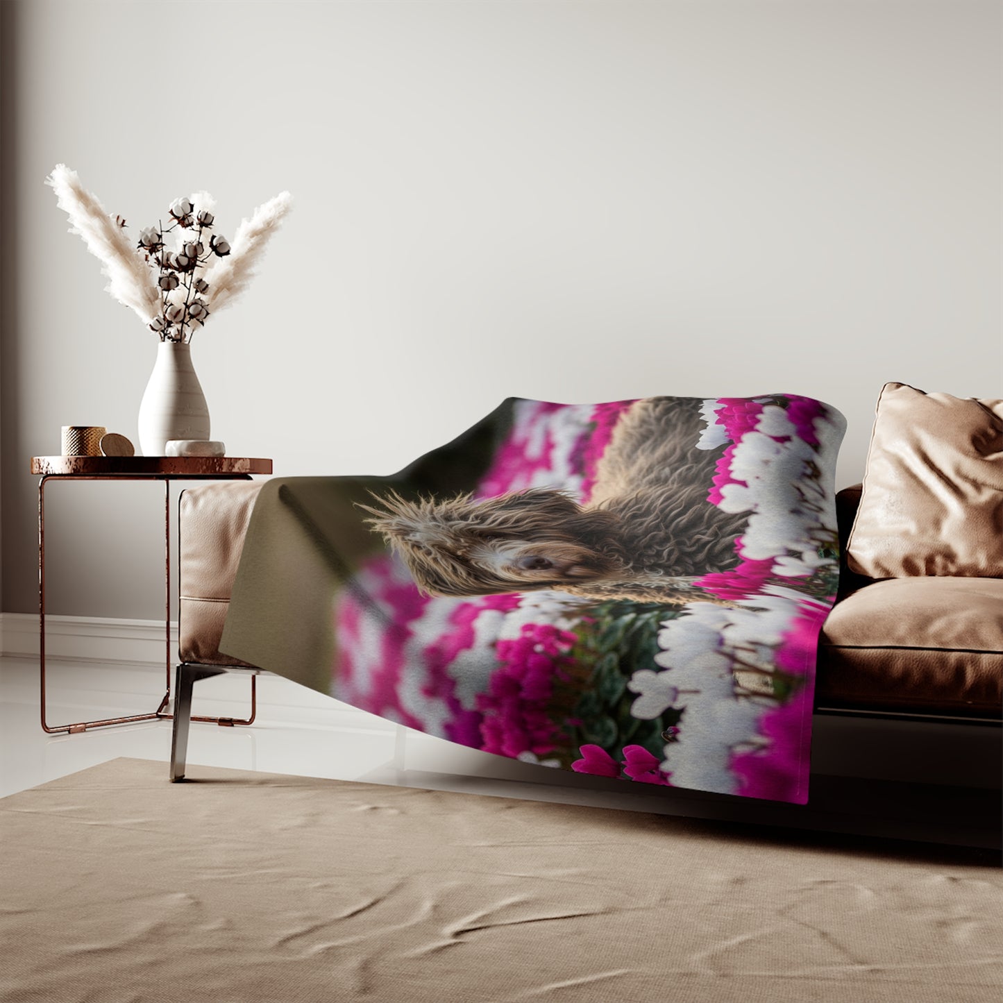 Bergamasco Sheepdog Sweatshirt Blanket