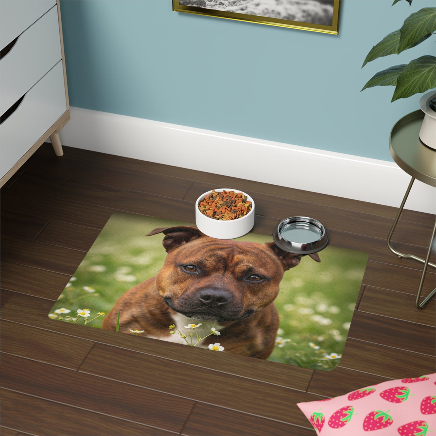 Pet Food Mat (12x18) - Staffordshire Bull Terrier