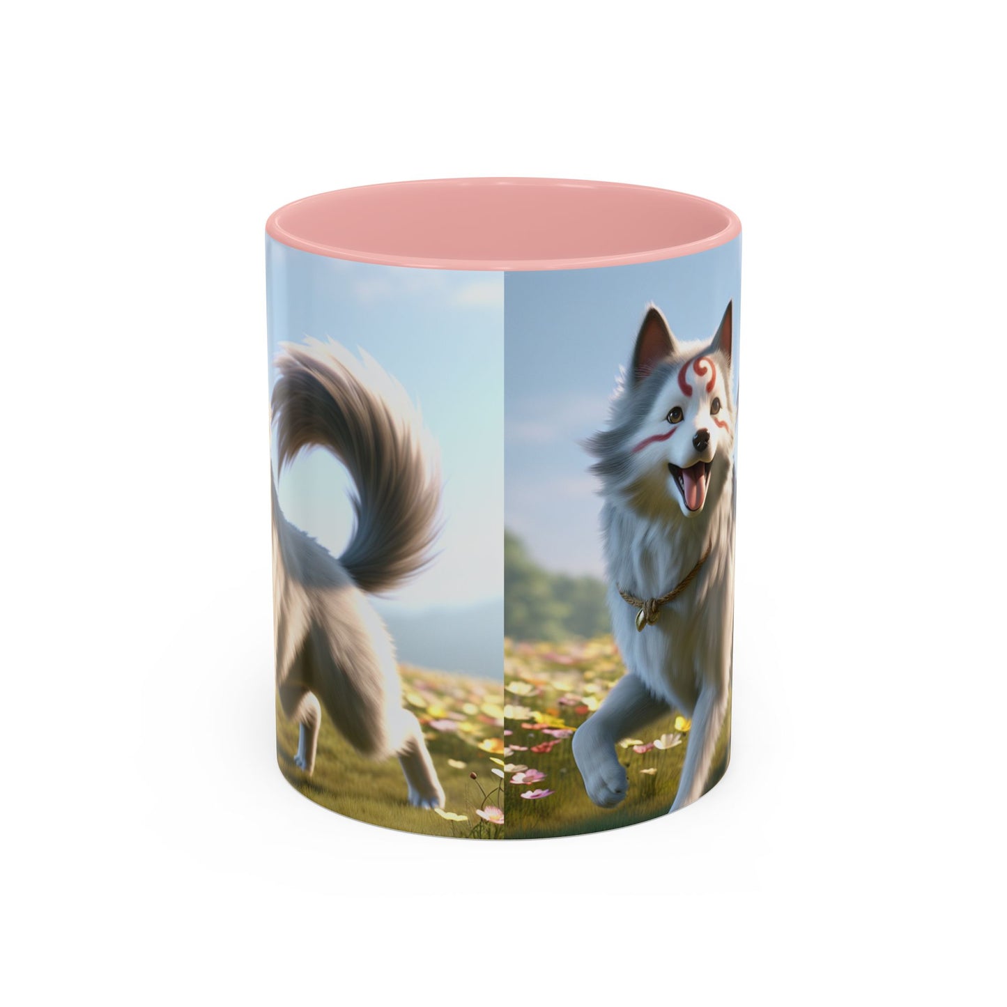 Cadabomb Okami Accent Coffee Mug - Perfect Gift for Dog Lovers