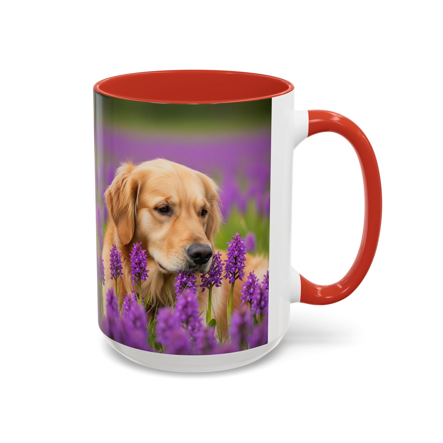 Golden Retriever Accent Coffee Mug - Perfect Gift for Dog Lovers