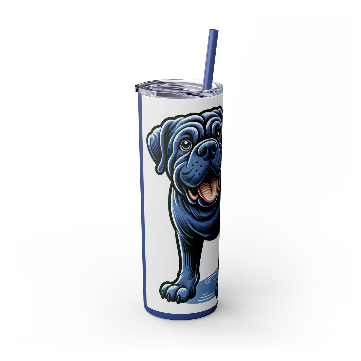 Neapolitan Mastiff Tumbler with Straw, 20oz