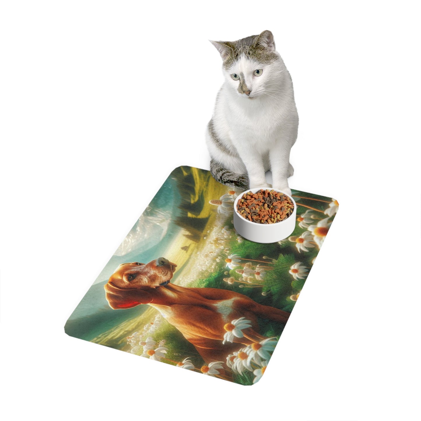Pet Food Mat (12x18) - Bavarian Mountain Scent Hound